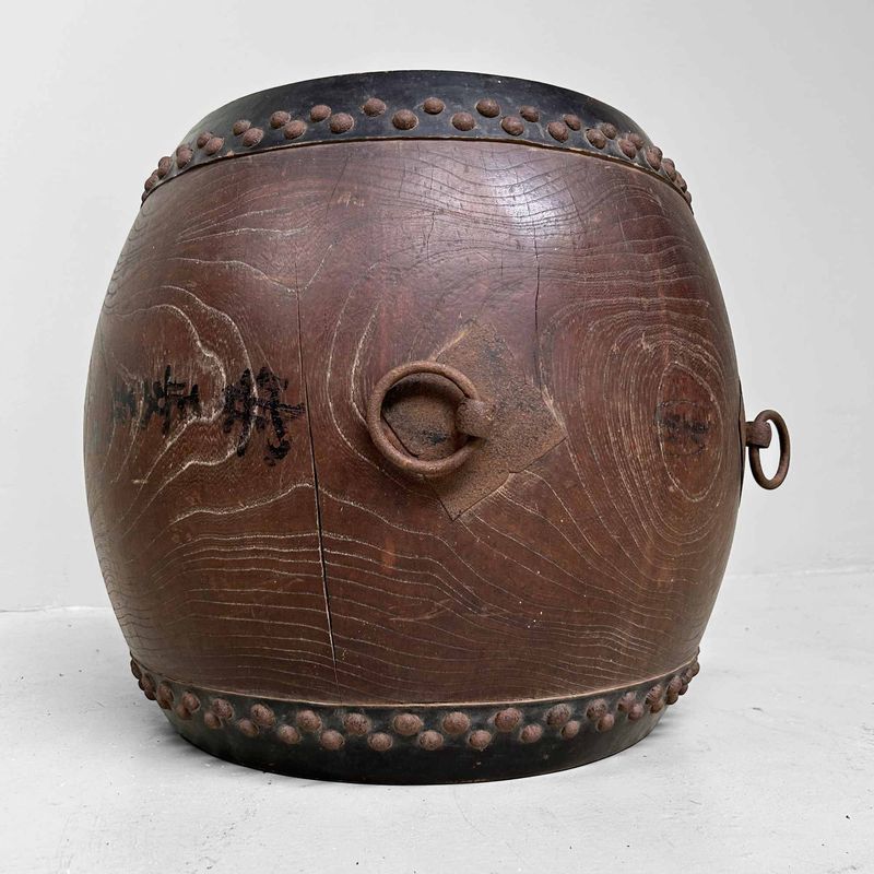 Antieke Japanse Taiko Drum, Meiji-periode.