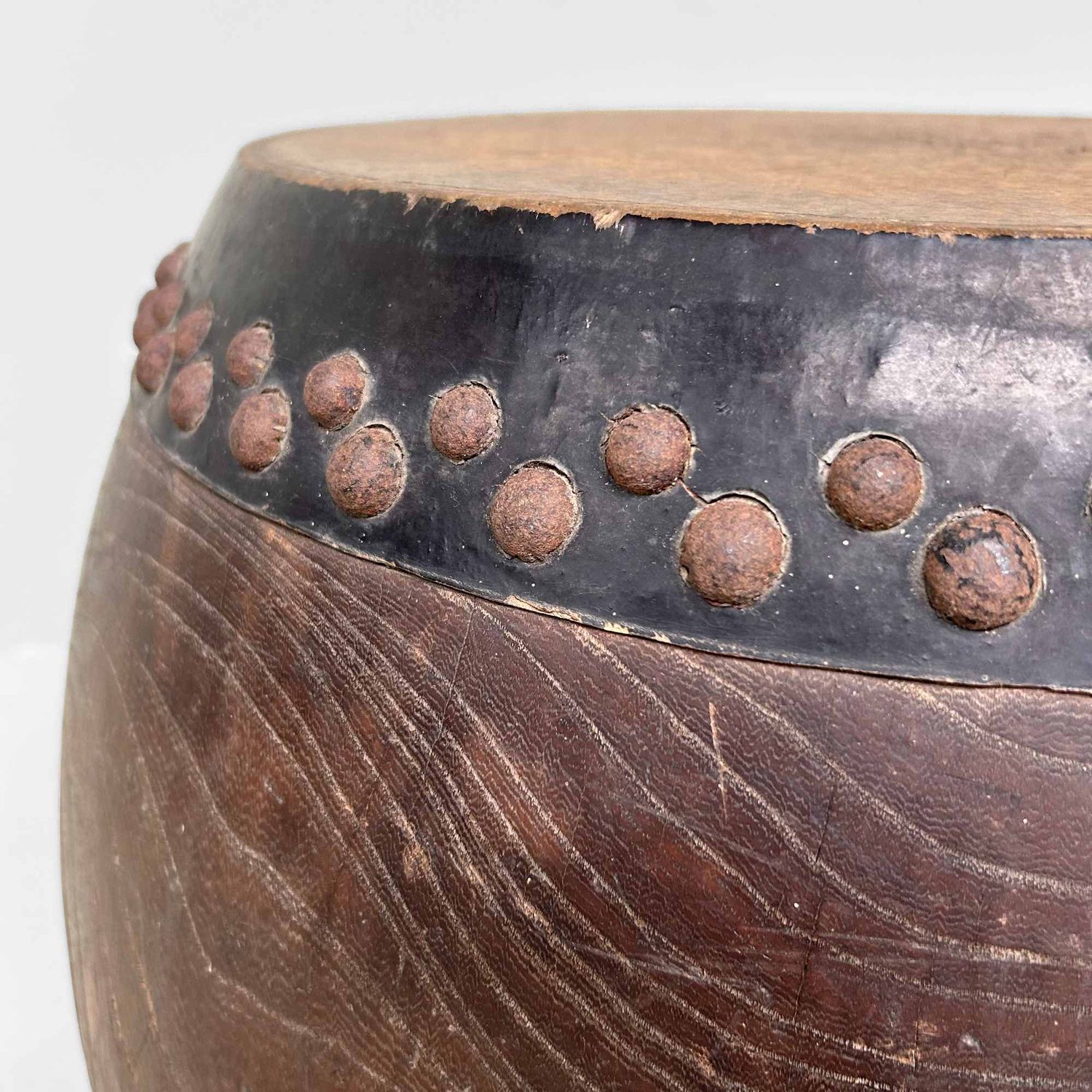 Antieke Japanse Taiko Drum, Meiji-periode. Antieke Japanse Taiko Drum, Meiji-periode.