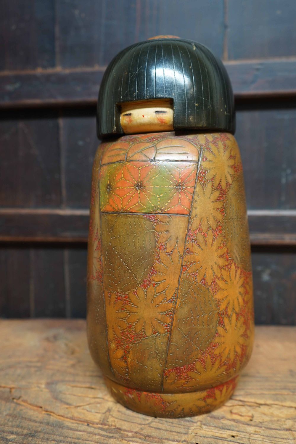 Vintage Sosaku Kokeshi by Inosuke Kobayashi, Japan. Vintage Sosaku Kokeshi by Inosuke Kobayashi, Japan.