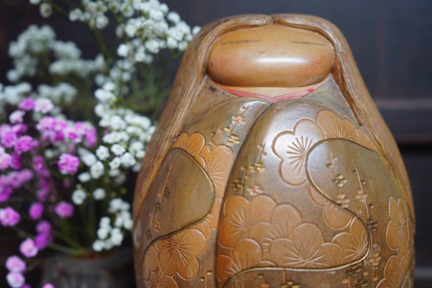 Rare Vintage Sosaku Kokeshi by Yoshida Takashi 吉田 多加志, Japan.