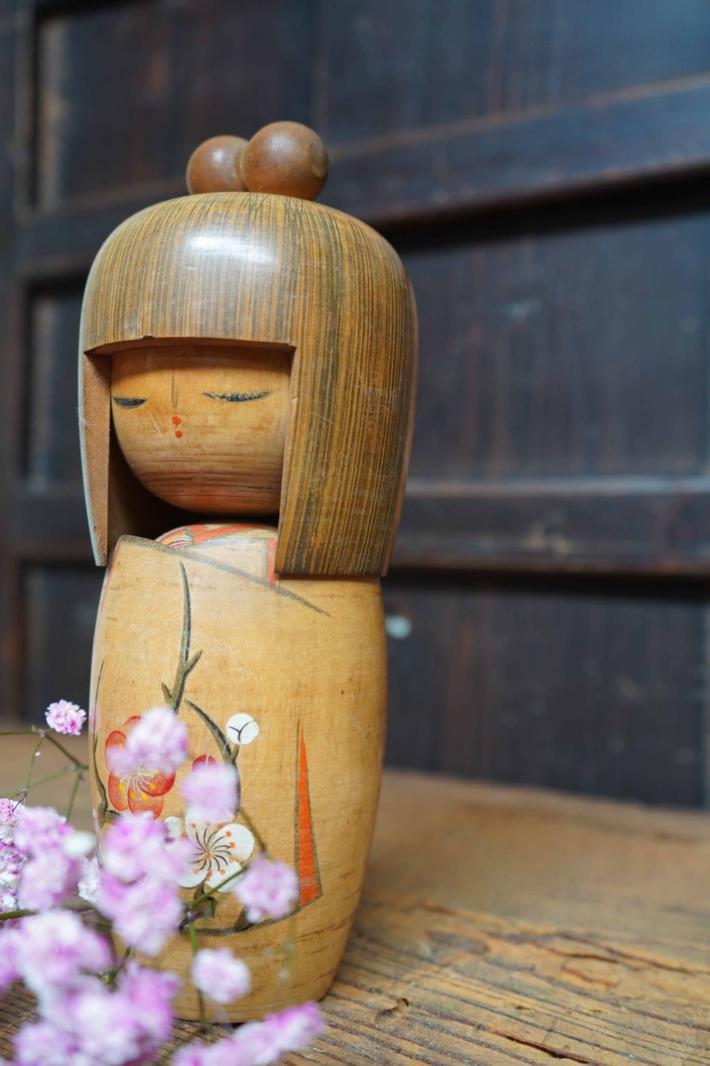 Creatieve Kokeshi door Kojo Tanaka, Japan.