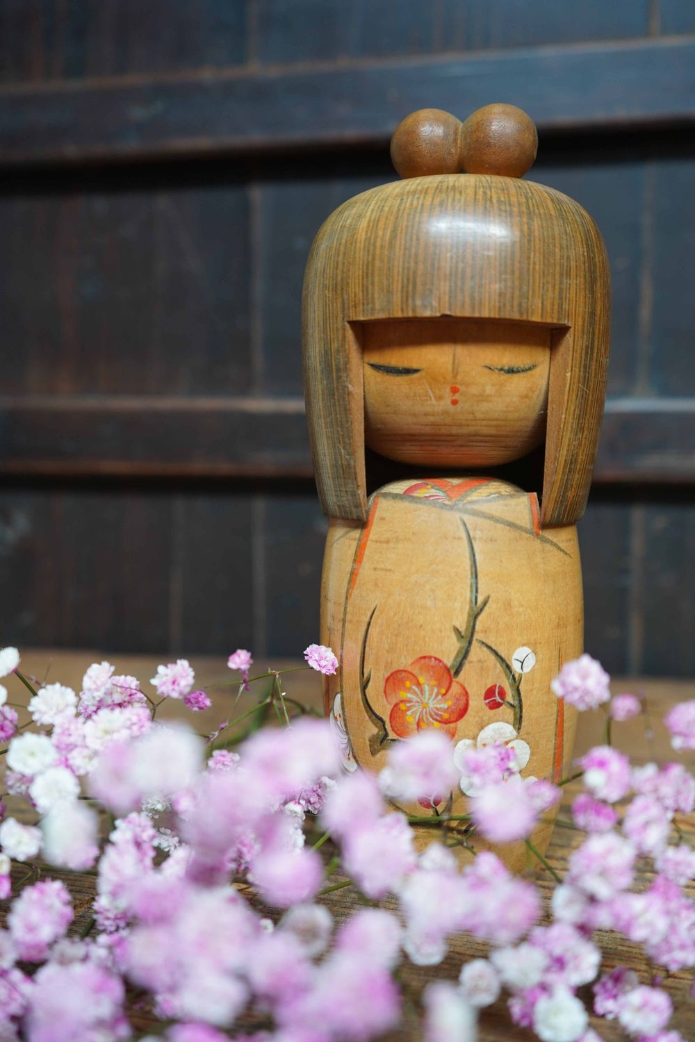 Creatieve Kokeshi door Kojo Tanaka, Japan.