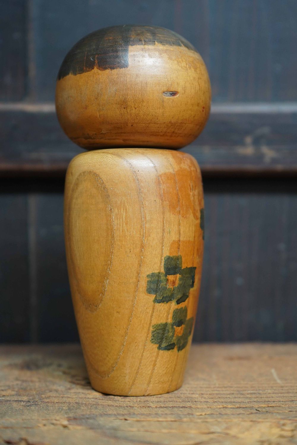 Vintage Sosaku Kokeshi door Sanpei Yamanaka, Japan.