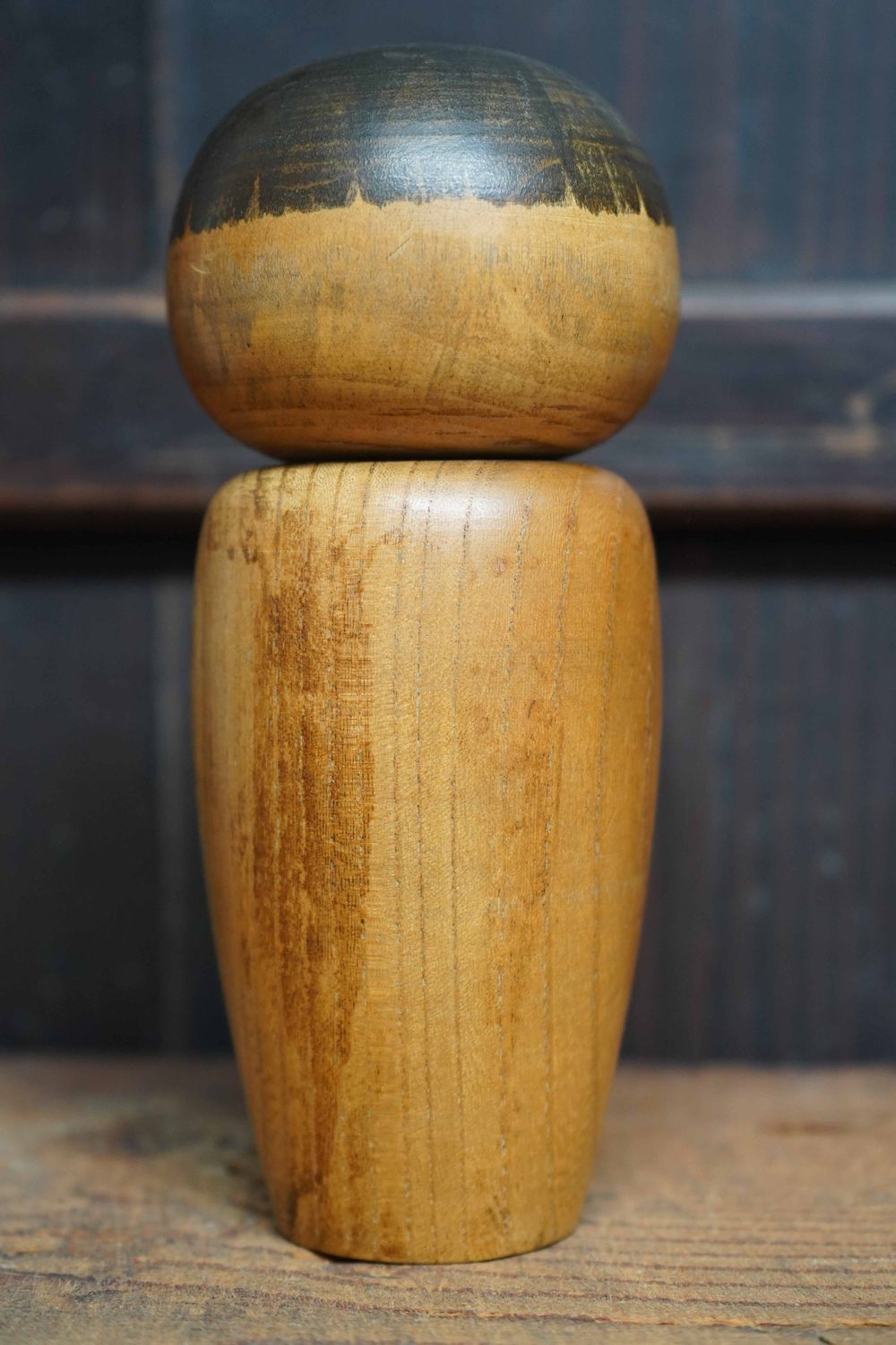Vintage Sosaku Kokeshi door Sanpei Yamanaka, Japan.