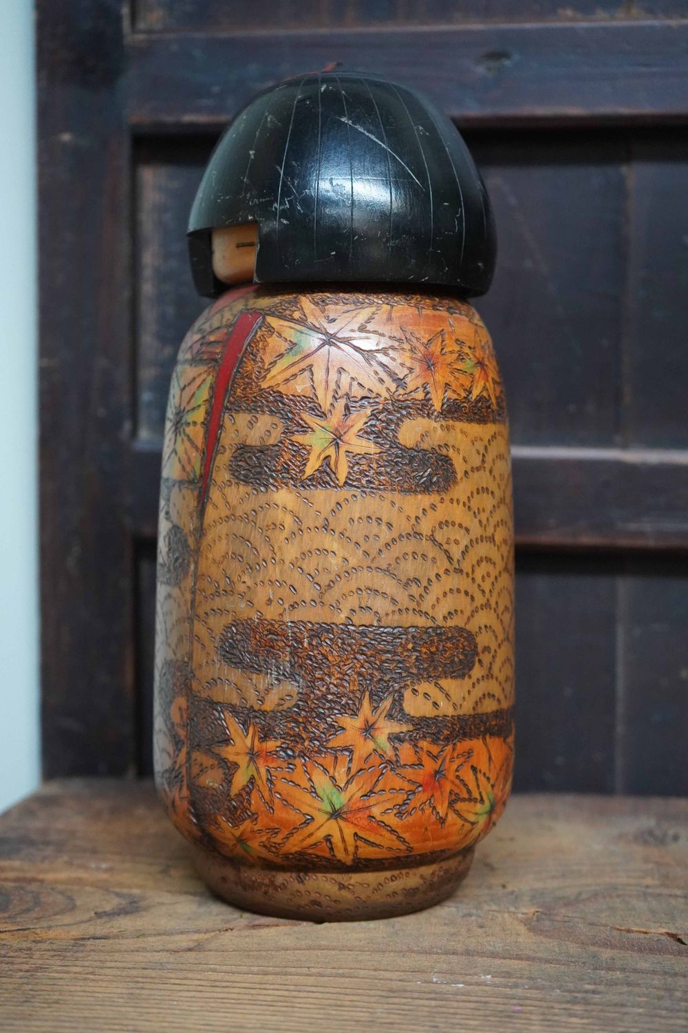 Vintage Sosaku Kokeshi door Inosuke Kobayashi, Japan.
