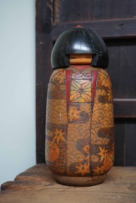 Vintage Sosaku Kokeshi door Inosuke Kobayashi, Japan.