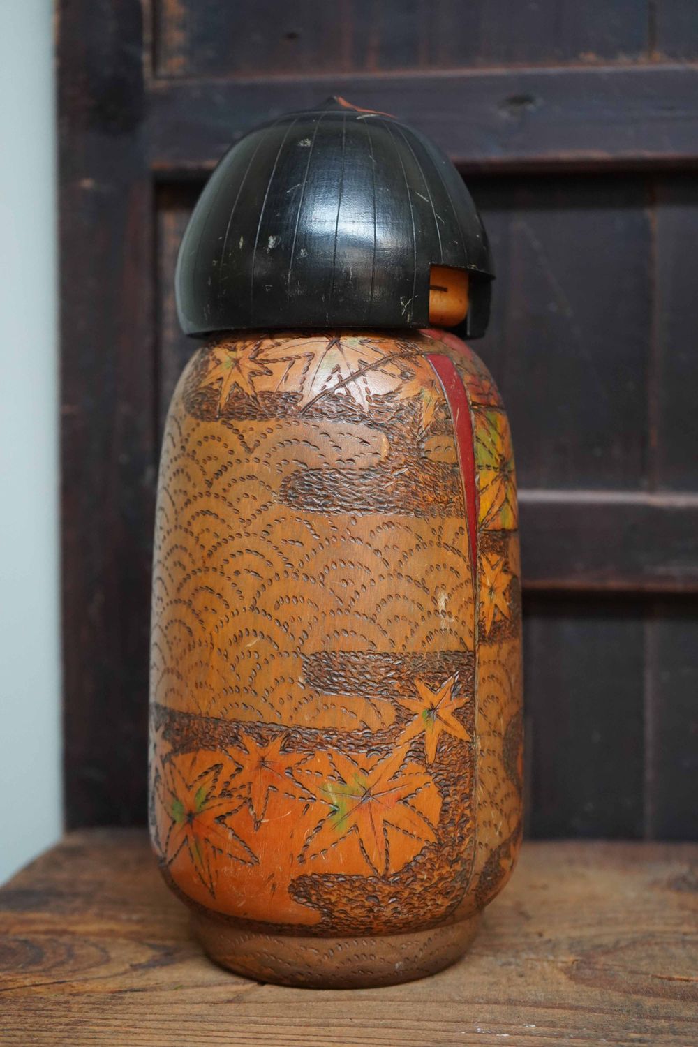 Vintage Sosaku Kokeshi door Inosuke Kobayashi, Japan.