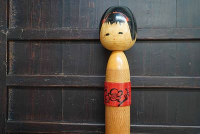 Zeldzame Creatieve Kokeshi door Sato Kouson, Japan.