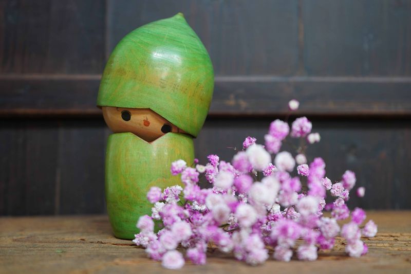 Vintage Kawaii Sosaku kokeshi by Kato Masami.