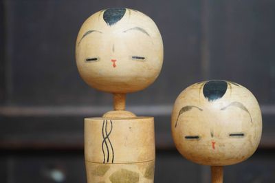 Set of 2 Vintage Sosaku Kokeshi, Japan.