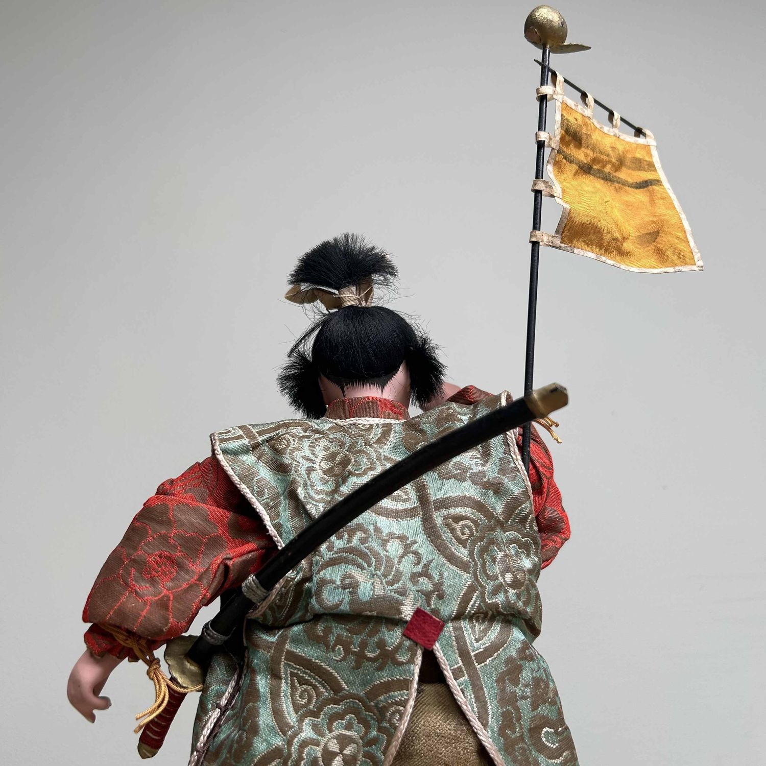 Musha Ningyō, Traditional Japanese Warrior Doll, Meiji Period.