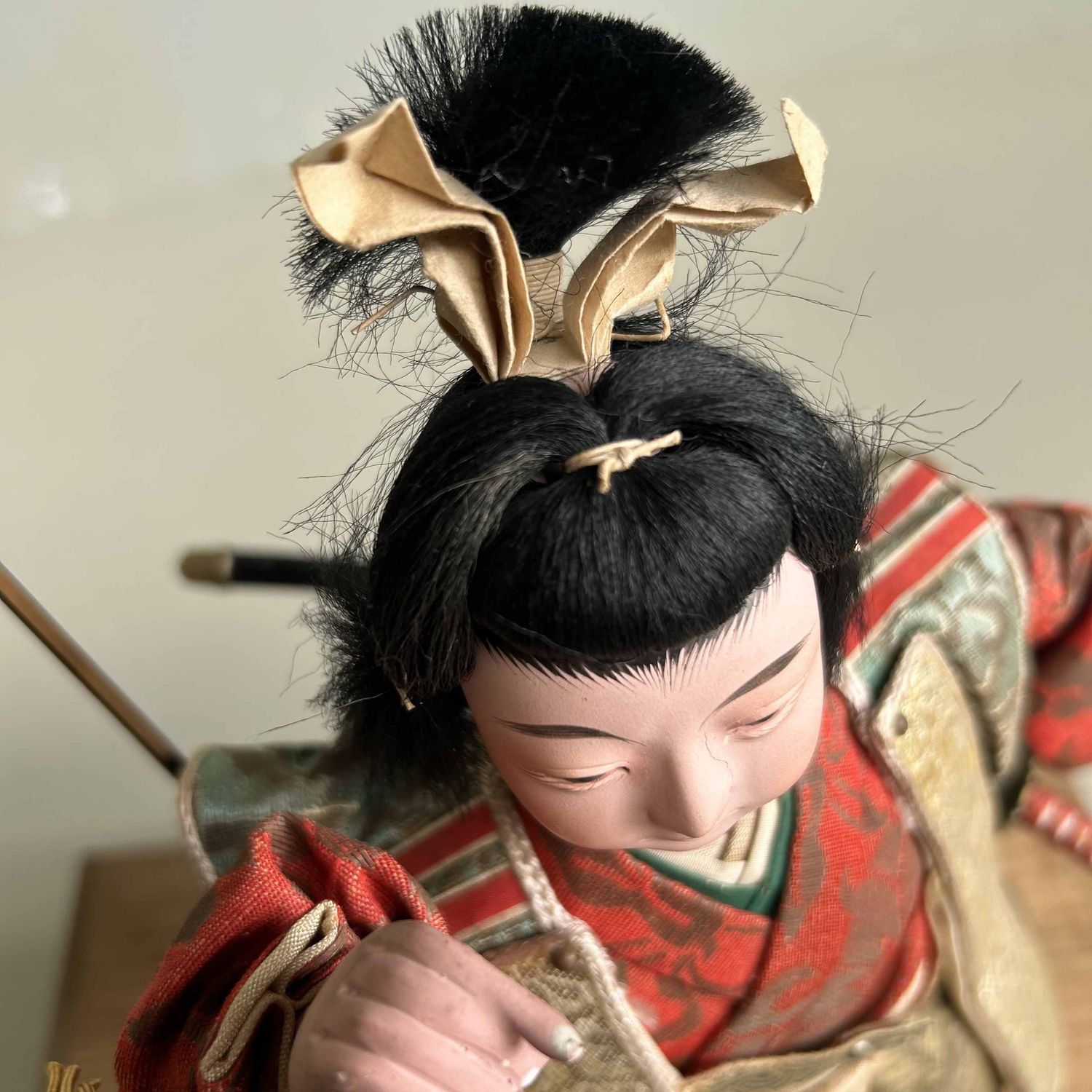 Musha Ningyō, Traditional Japanese Warrior Doll, Meiji Period.
