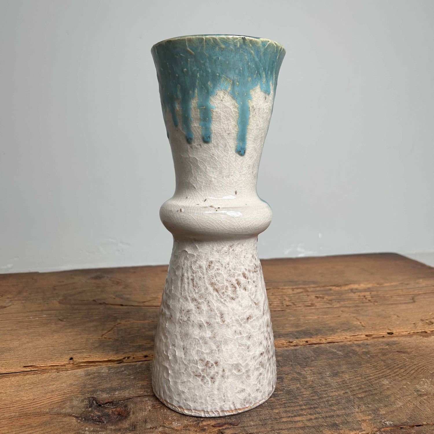 Geglazuurde Keramieken Ikebana Bloemenvaas, Agano Yaki, Japan.