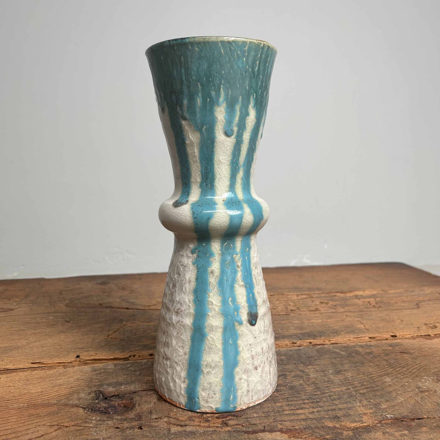 Geglazuurde Keramieken Ikebana Bloemenvaas, Agano Yaki, Japan.