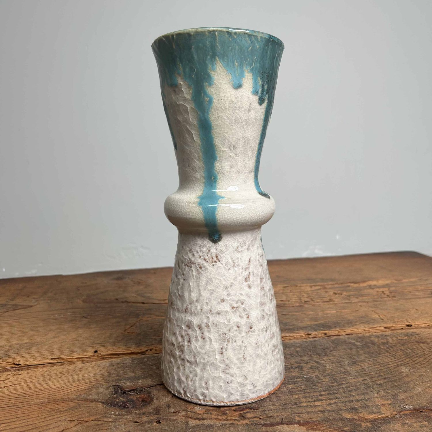 Geglazuurde Keramieken Ikebana Bloemenvaas, Agano Yaki, Japan.