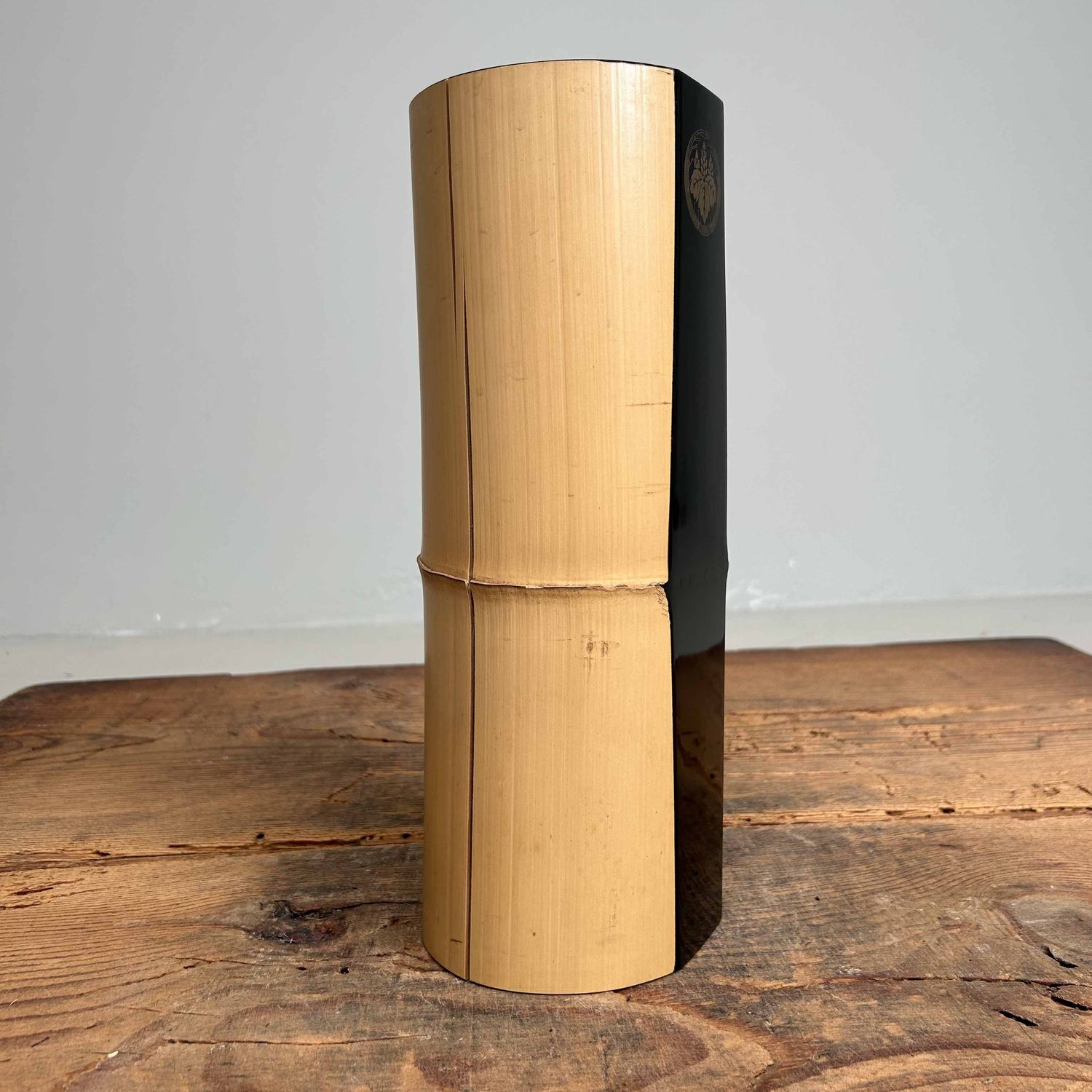 Lakwerk Bamboe Ikebana Vaas, Shōwa, Japan.