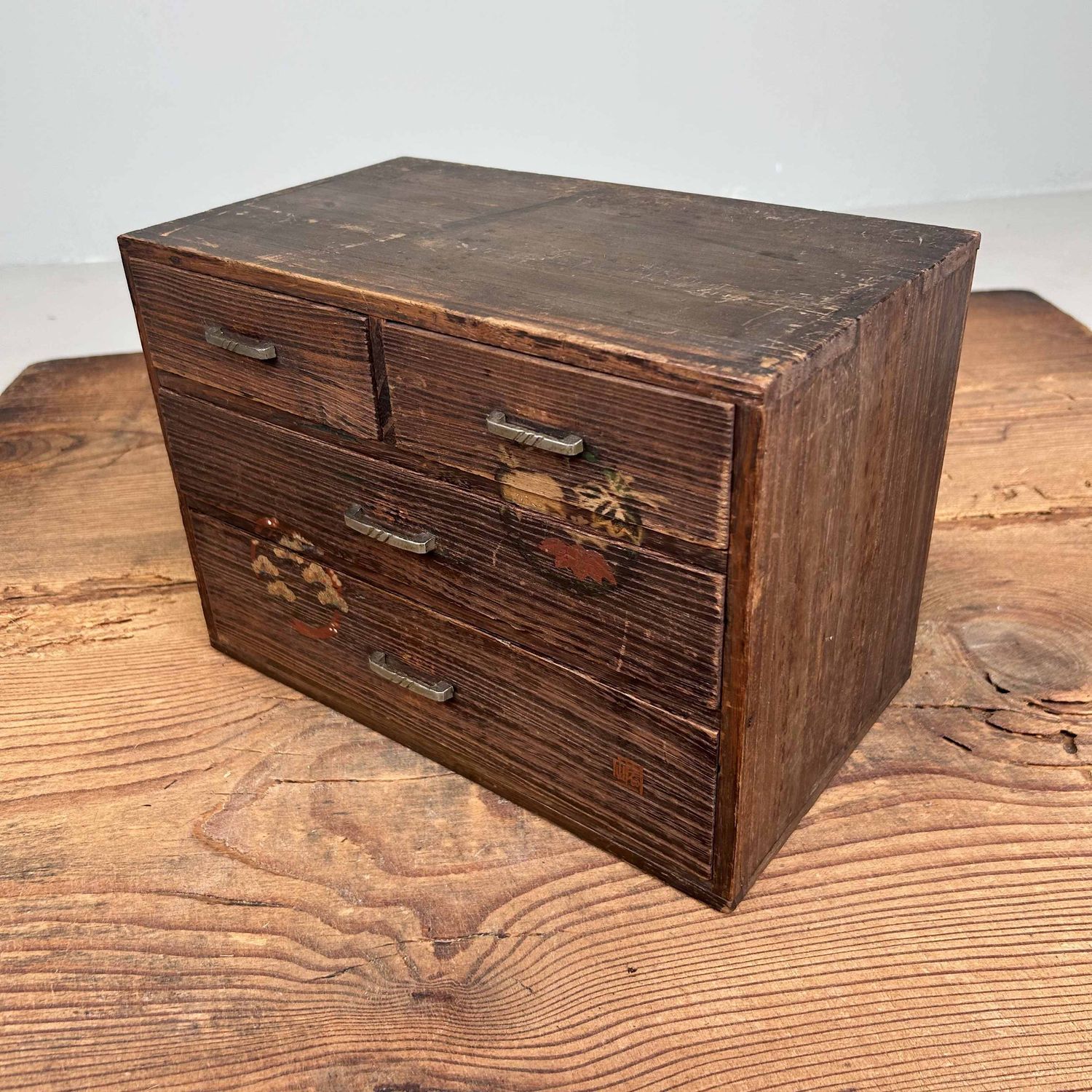 Antique Japanese Haribako, Sewing Cabinet, 1920s.
