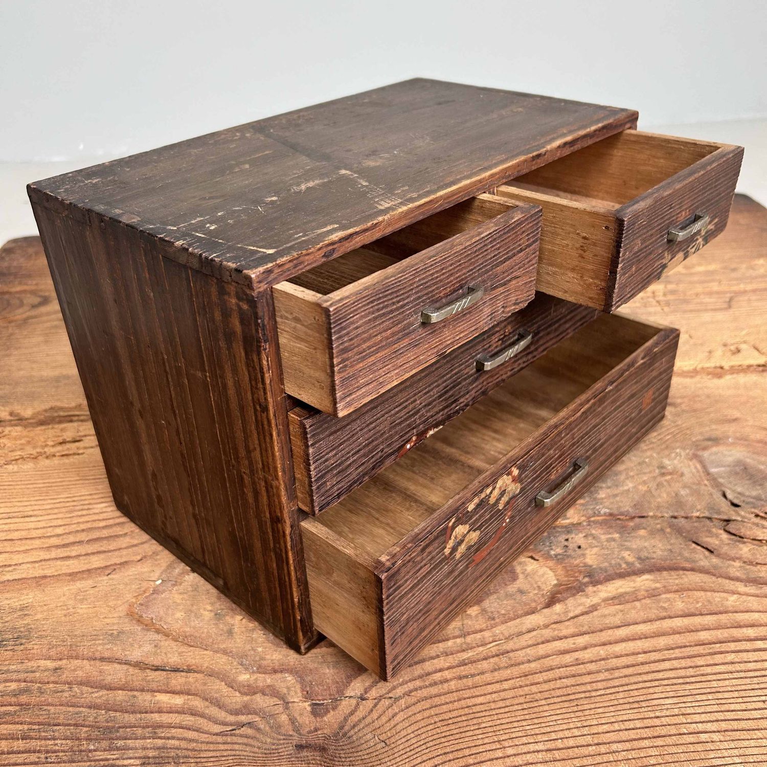 Antique Japanese Haribako, Sewing Cabinet, 1920s.