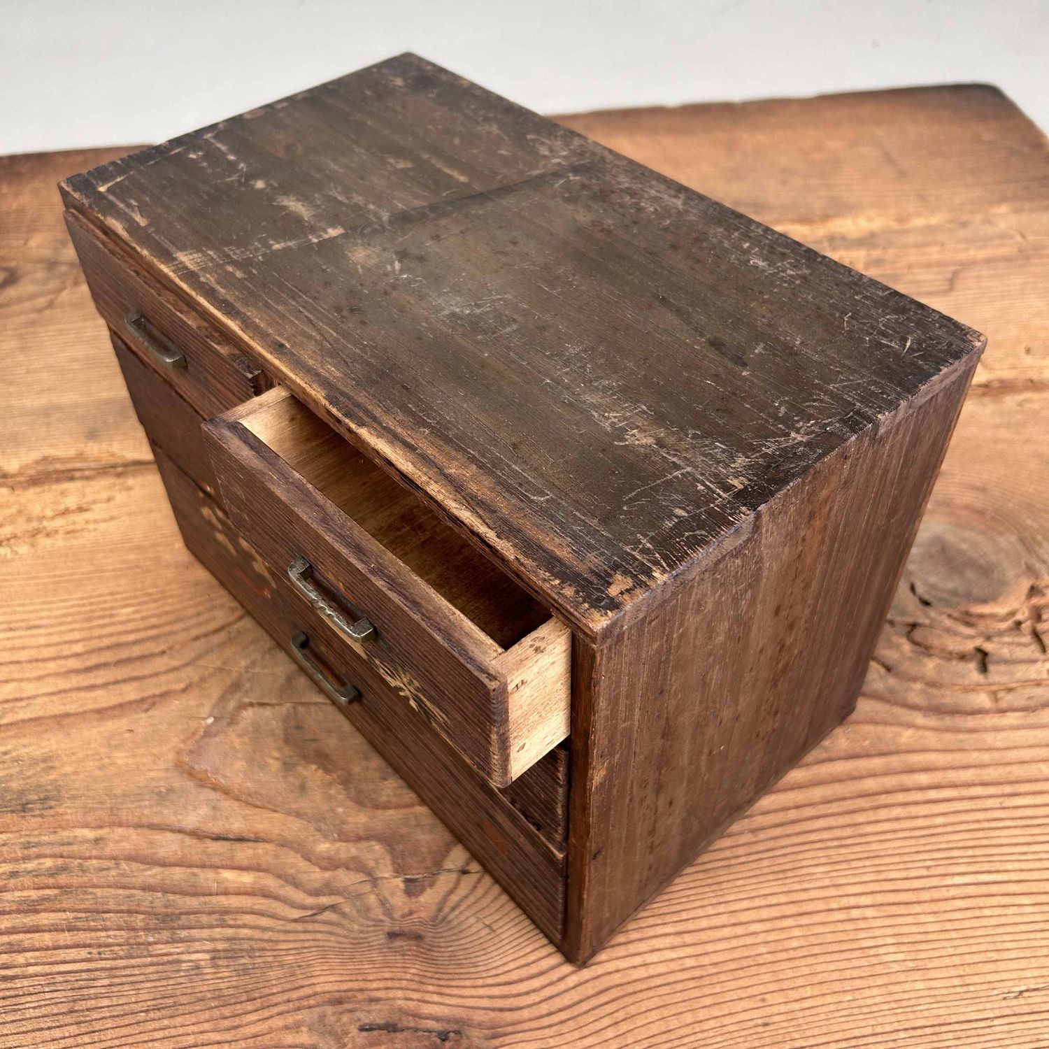 Antique Japanese Haribako, Sewing Cabinet, 1920s.