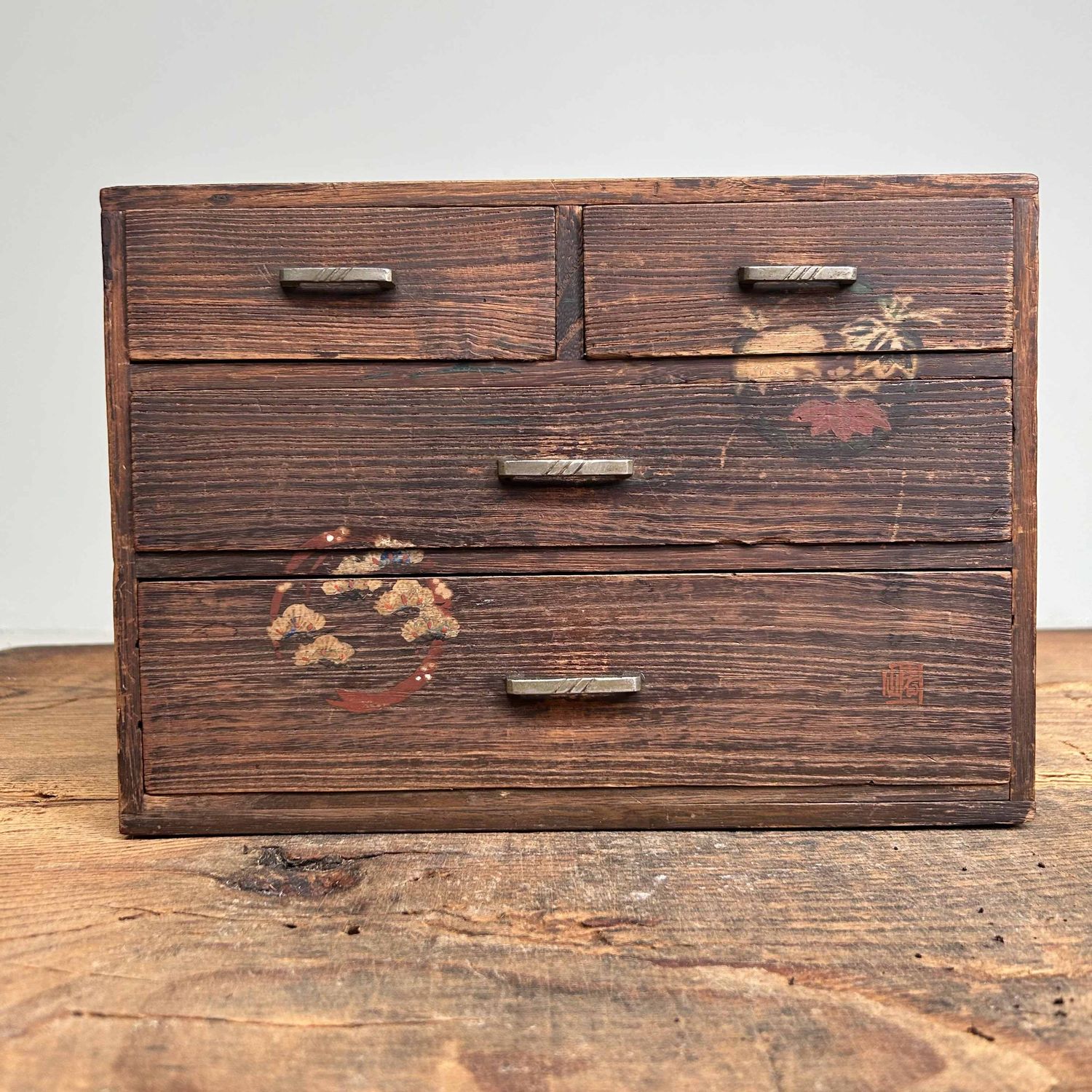 Antique Japanese Haribako, Sewing Cabinet, 1920s.