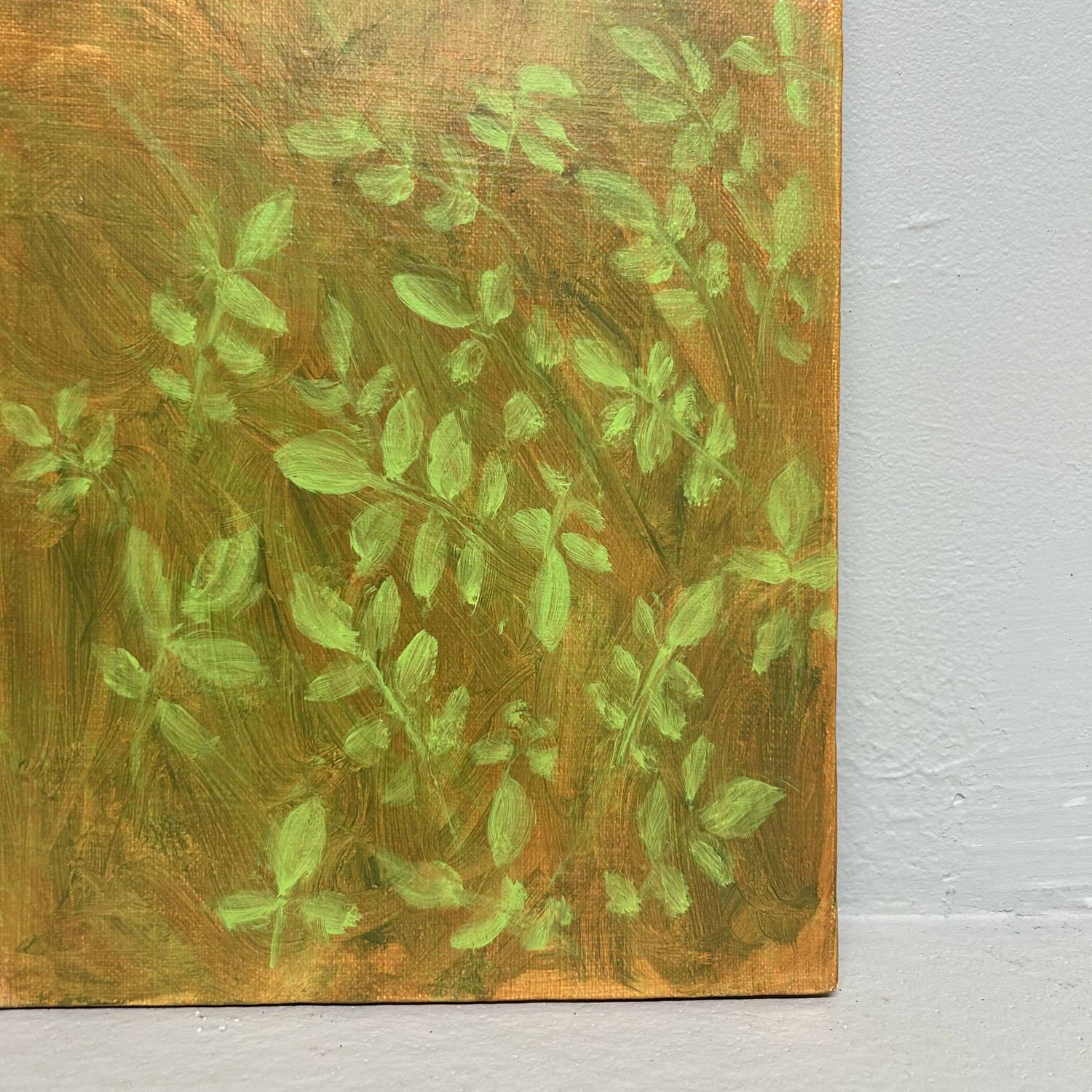 "Wildflowers", Oil on Canvas by Makoto Igarashi, Shōwa Period, Japan.