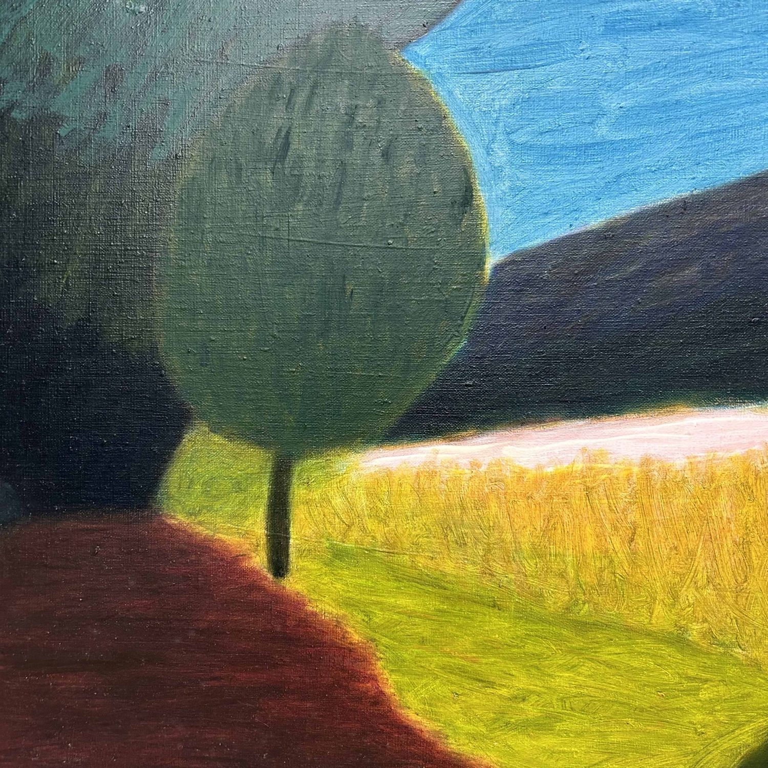 "Landscape", Oil on Canvas by Makoto Igarashi, Shōwa Period, Japan.