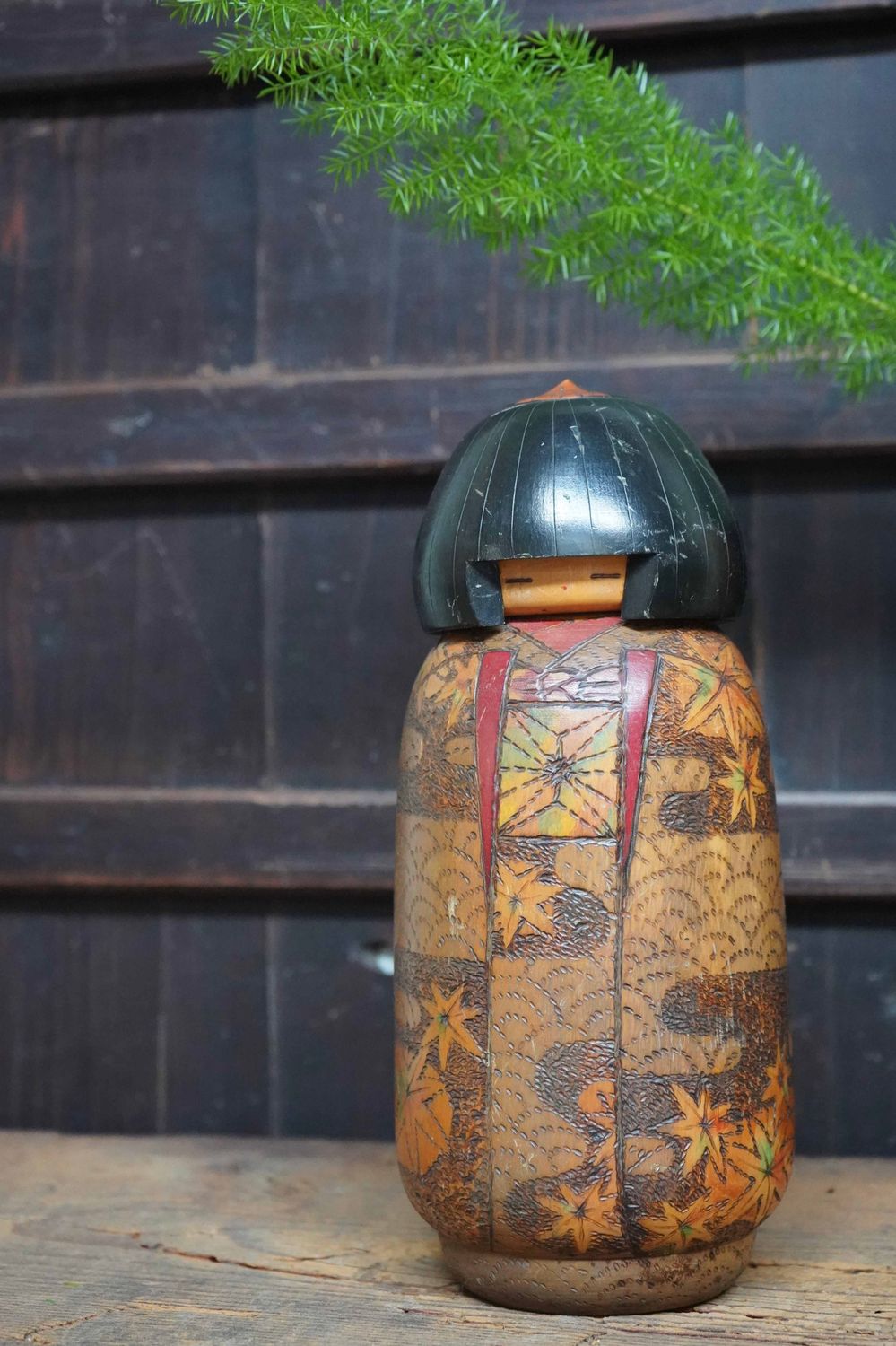 Vintage Sosaku Kokeshi door Inosuke Kobayashi, Japan.