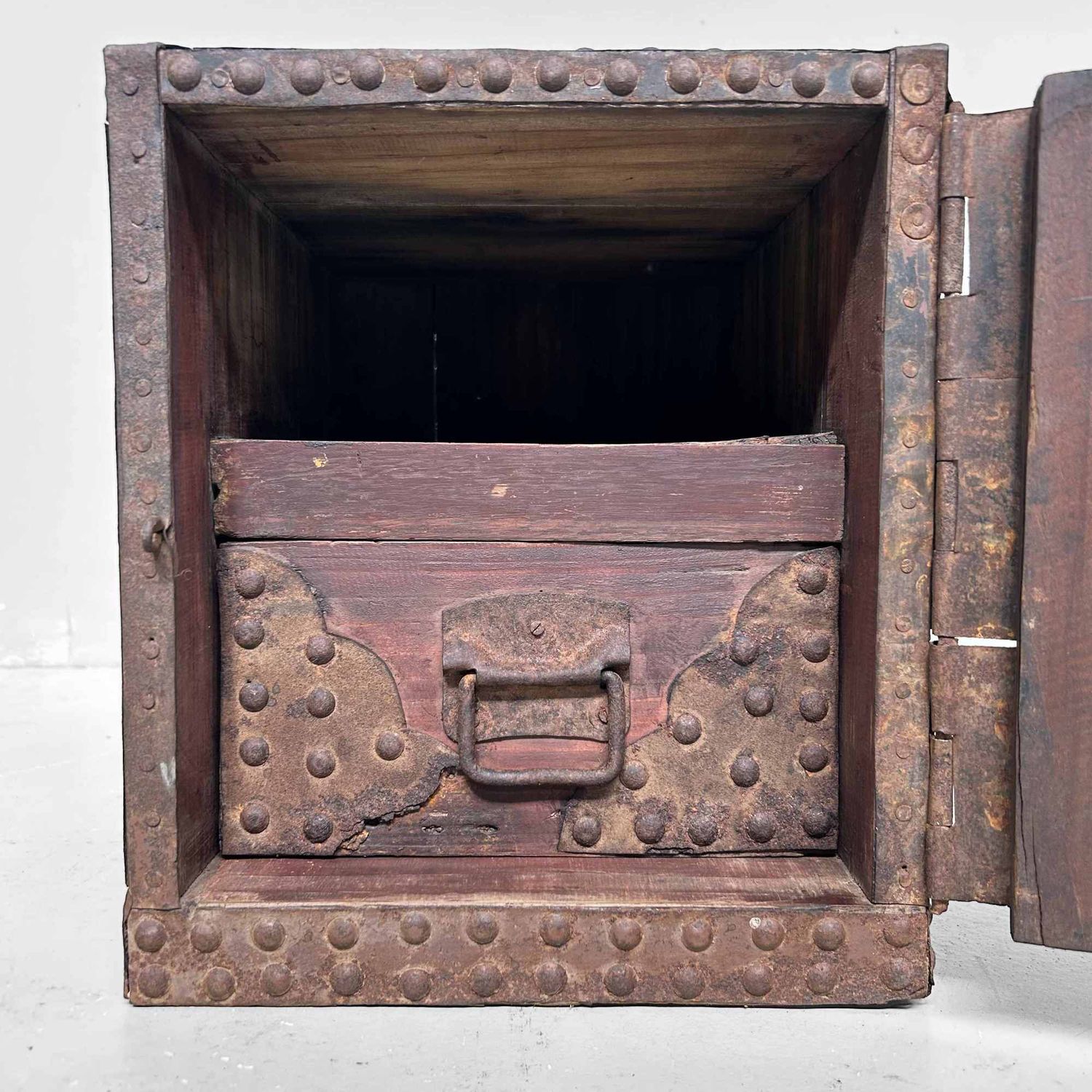 Antique Kake-Suzuri (懸硯) Document Chest, Edo Period, Japan.