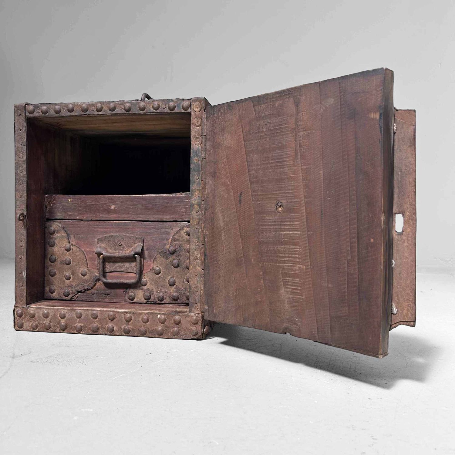 Antique Kake-Suzuri (懸硯) Document Chest, Edo Period, Japan.
