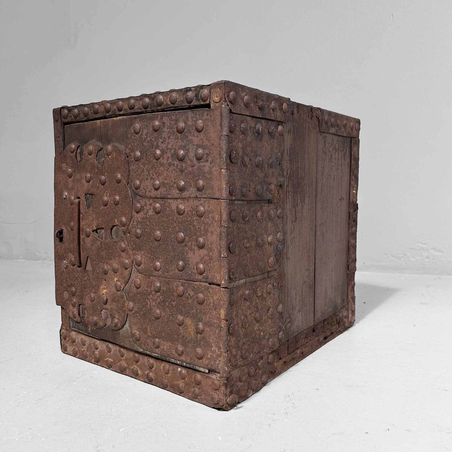 Antique Kake-Suzuri (懸硯) Document Chest, Edo Period, Japan.