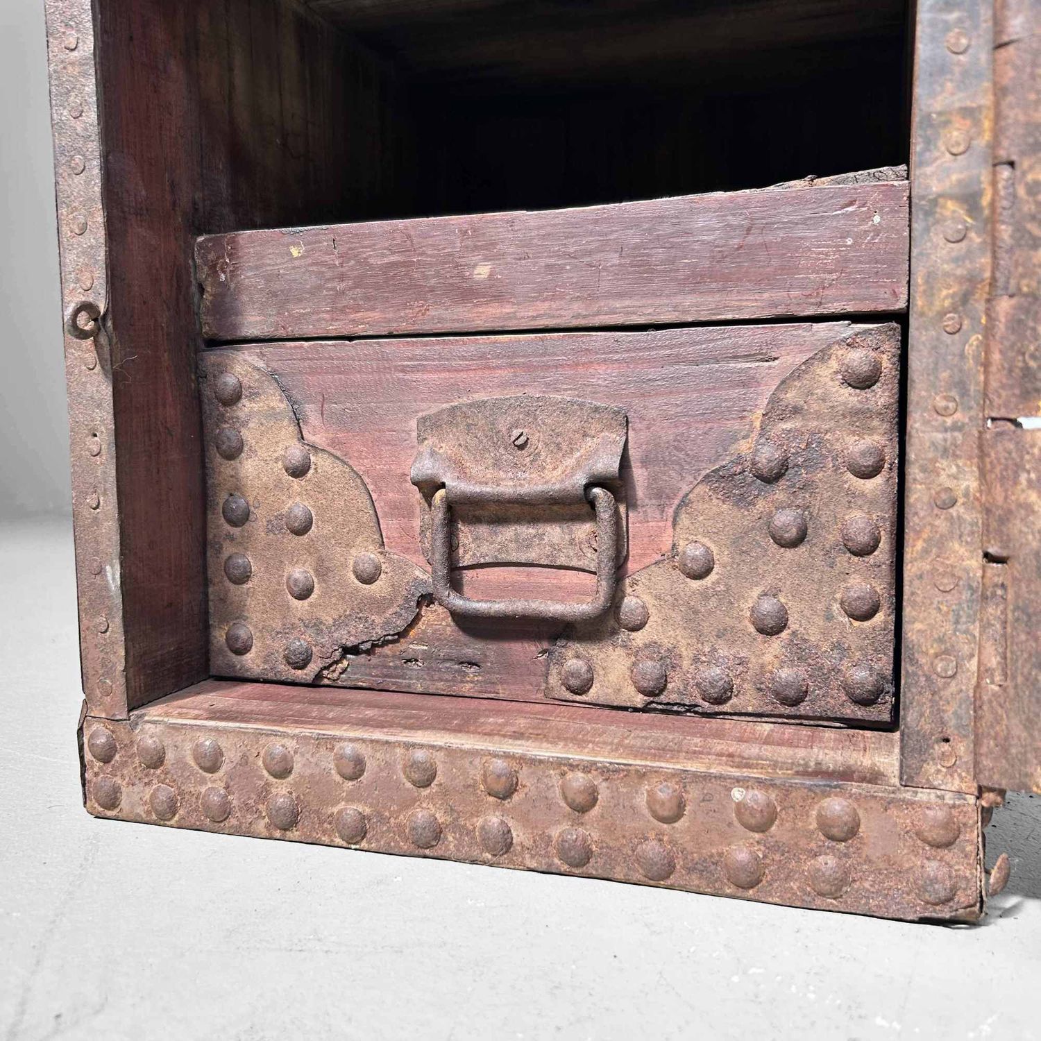 Antique Kake-Suzuri (懸硯) Document Chest, Edo Period, Japan.