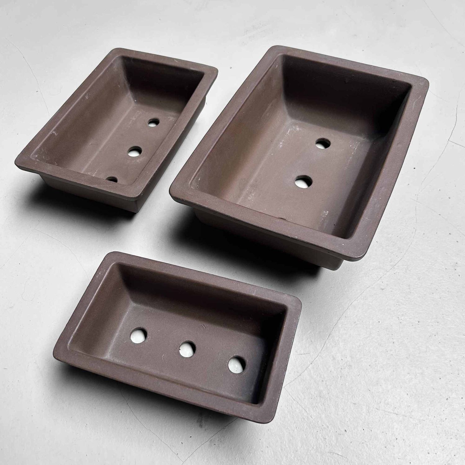 Bonsai Pot Set, Tokoname Ware, Japan.