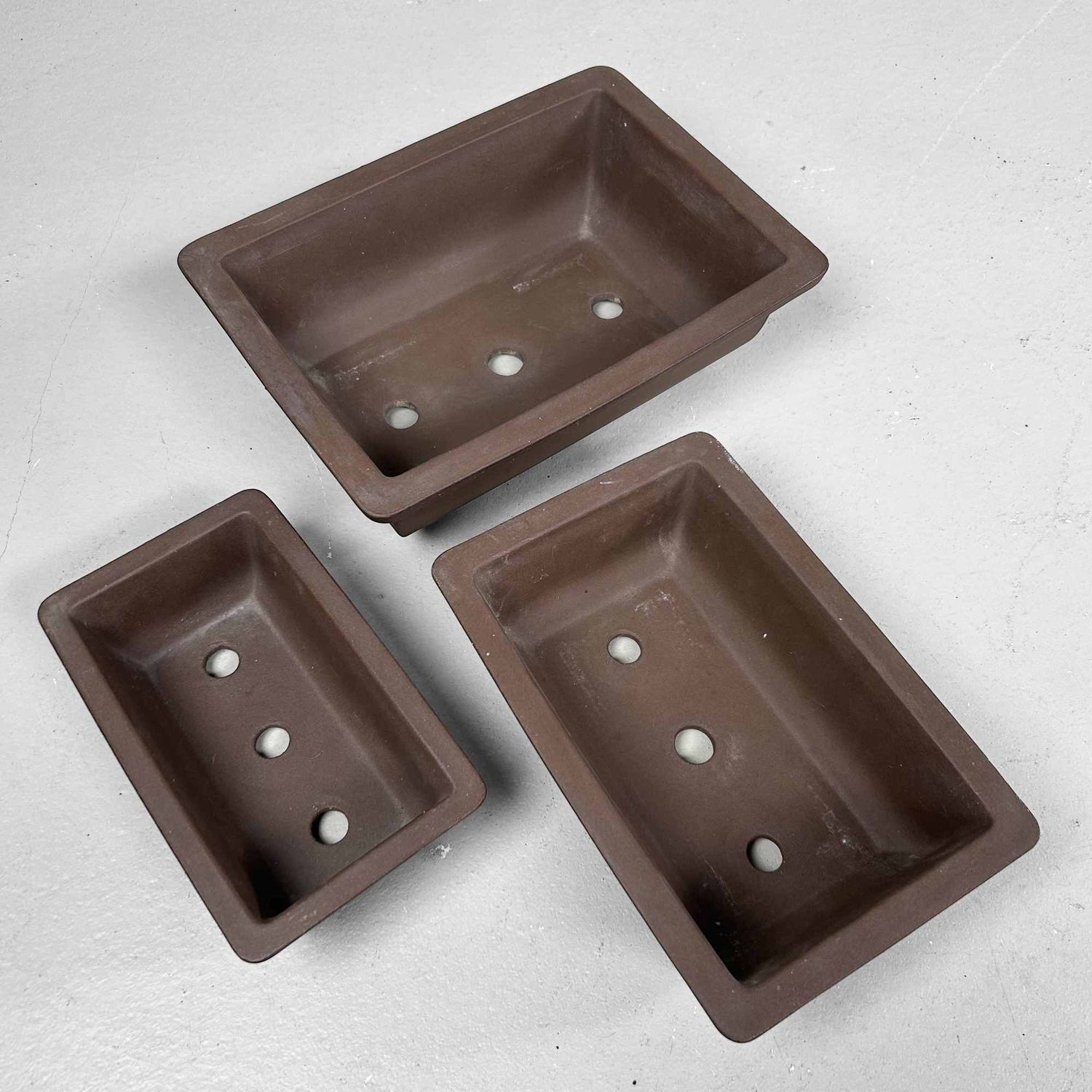 Bonsai Pot Set, Tokoname Ware, Japan.