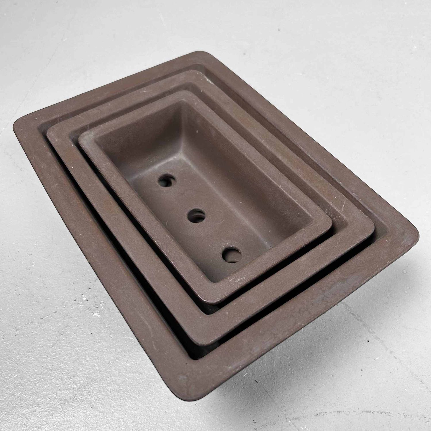 Bonsai Pot Set, Tokoname Ware, Japan.