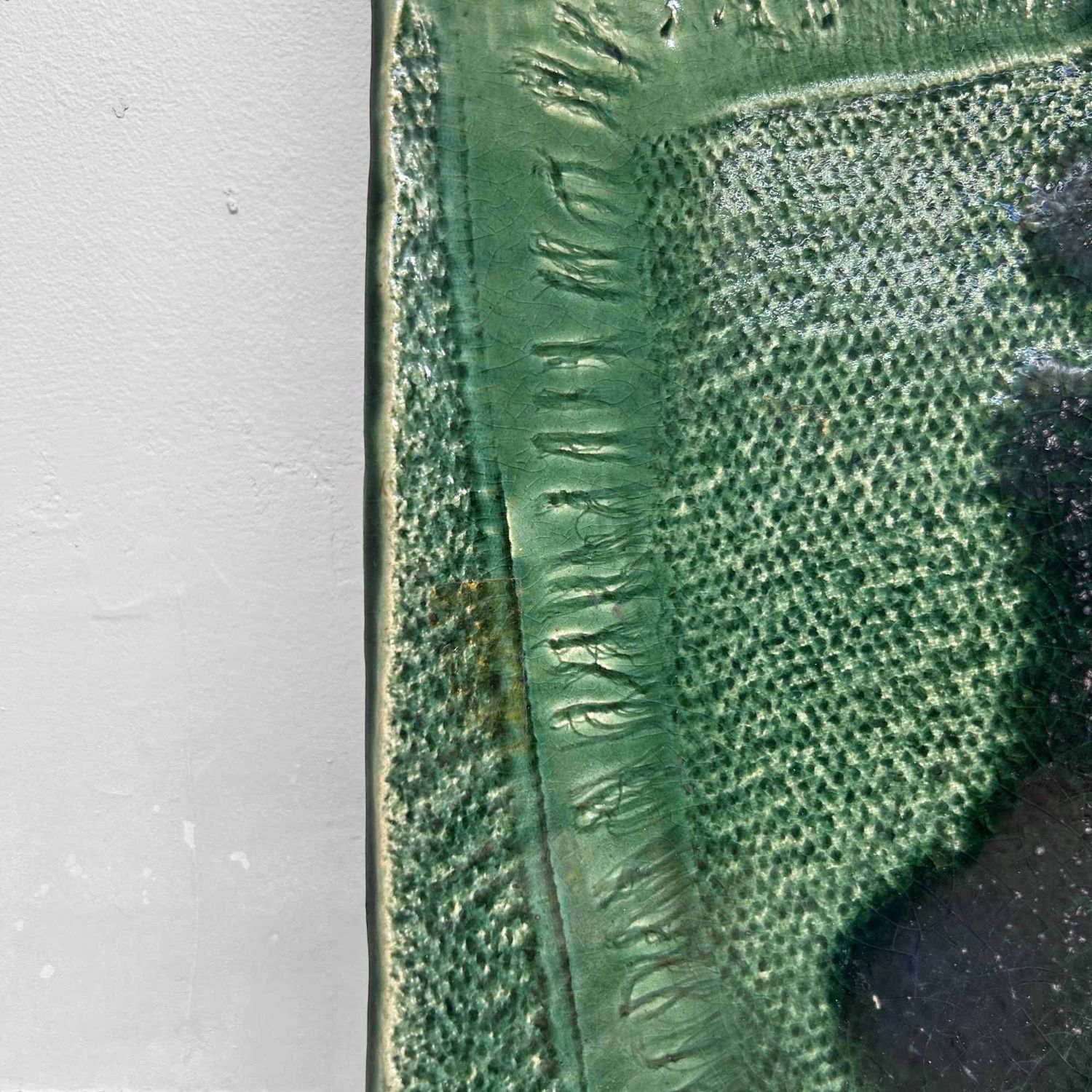 Keramieken Kyo Yaki Serveerschaal, Shōwa periode, Japan.