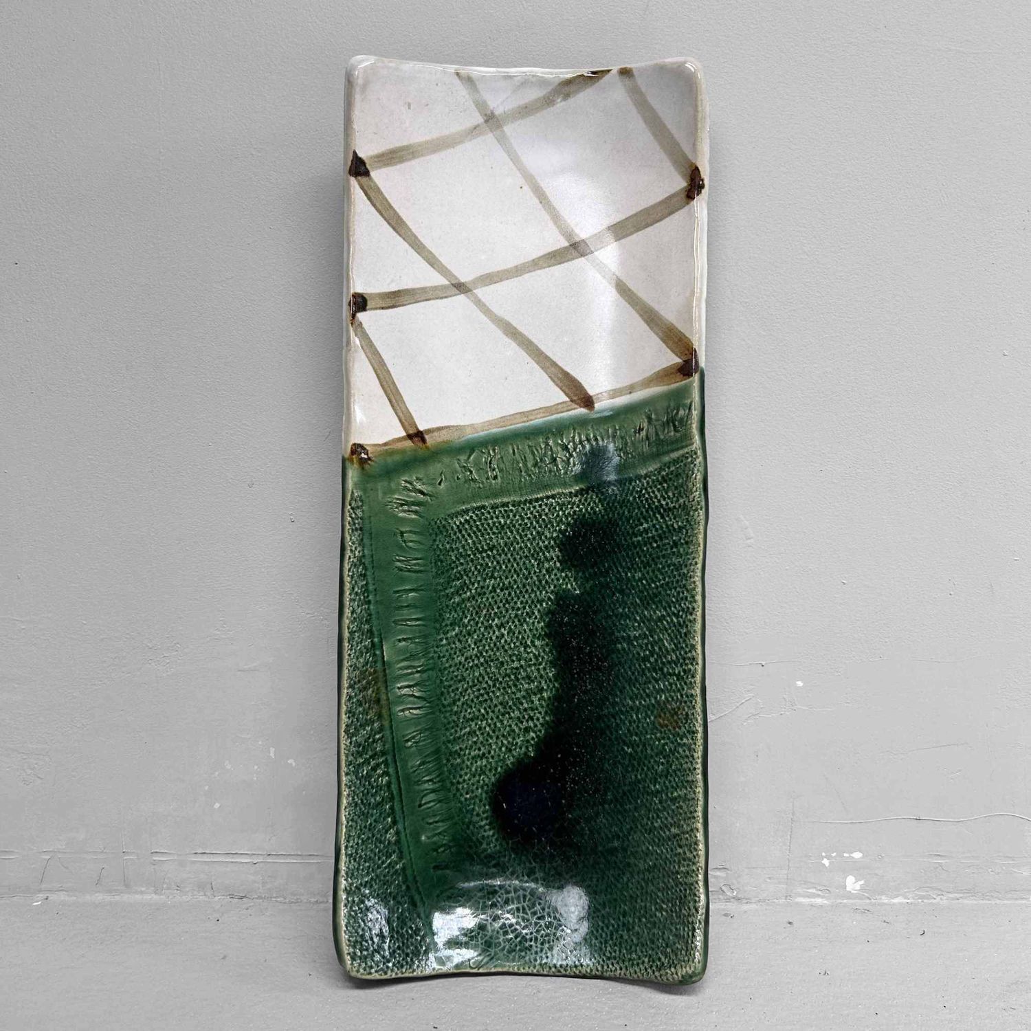 Keramieken Kyo Yaki Serveerschaal, Shōwa periode, Japan.