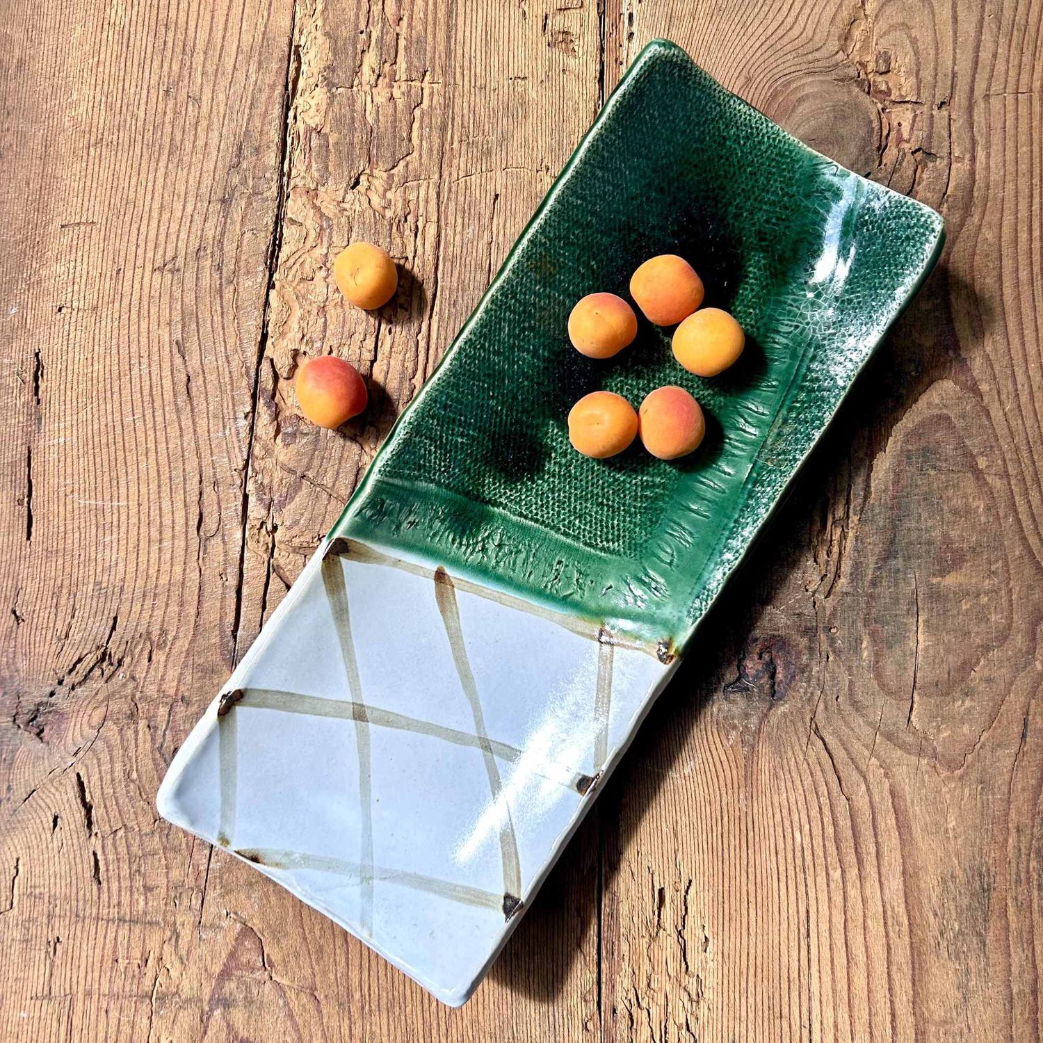 Keramieken Kyo Yaki Serveerschaal, Shōwa periode, Japan.