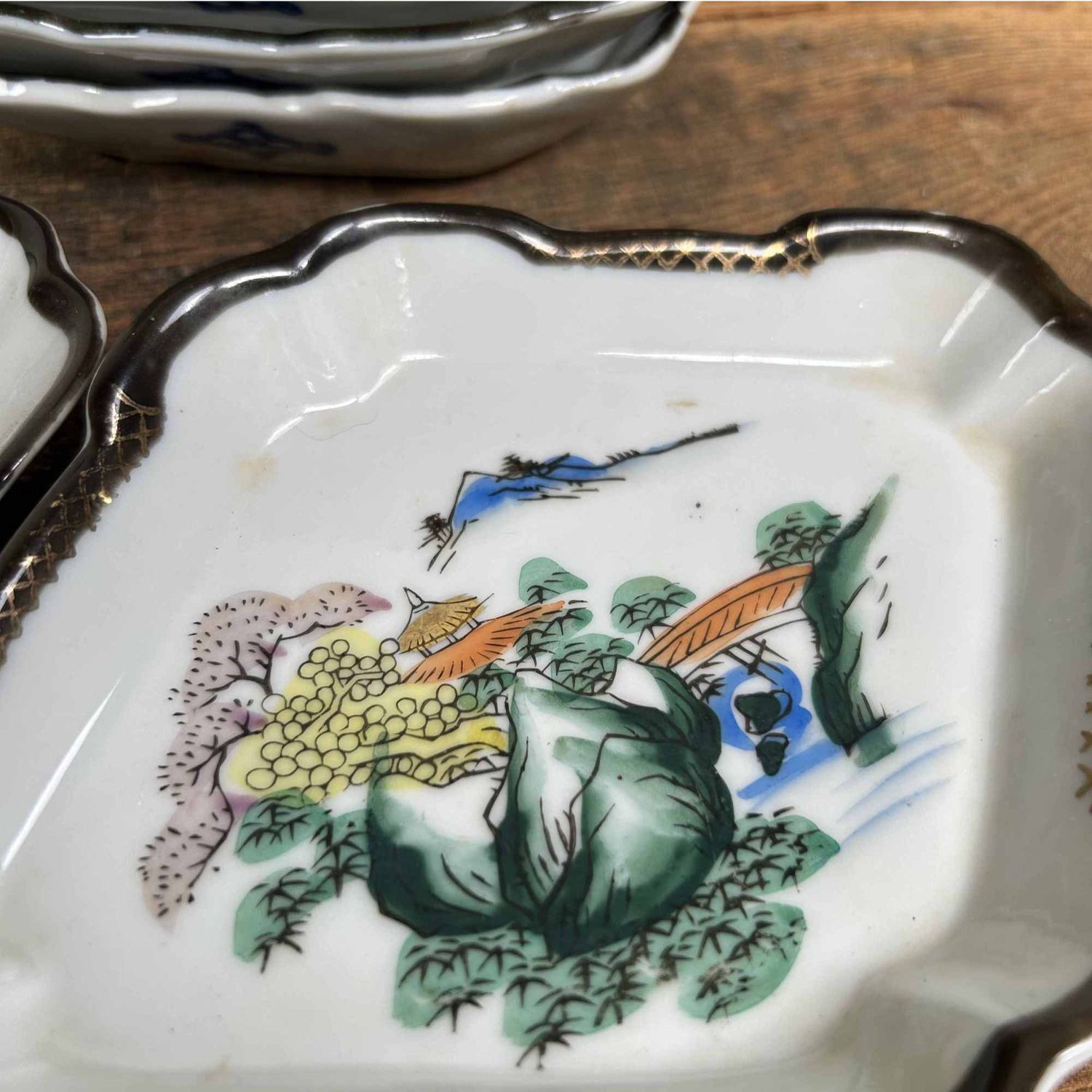 Handgeschilderd Porseleinen Schaal, Taishō-periode, Japan.