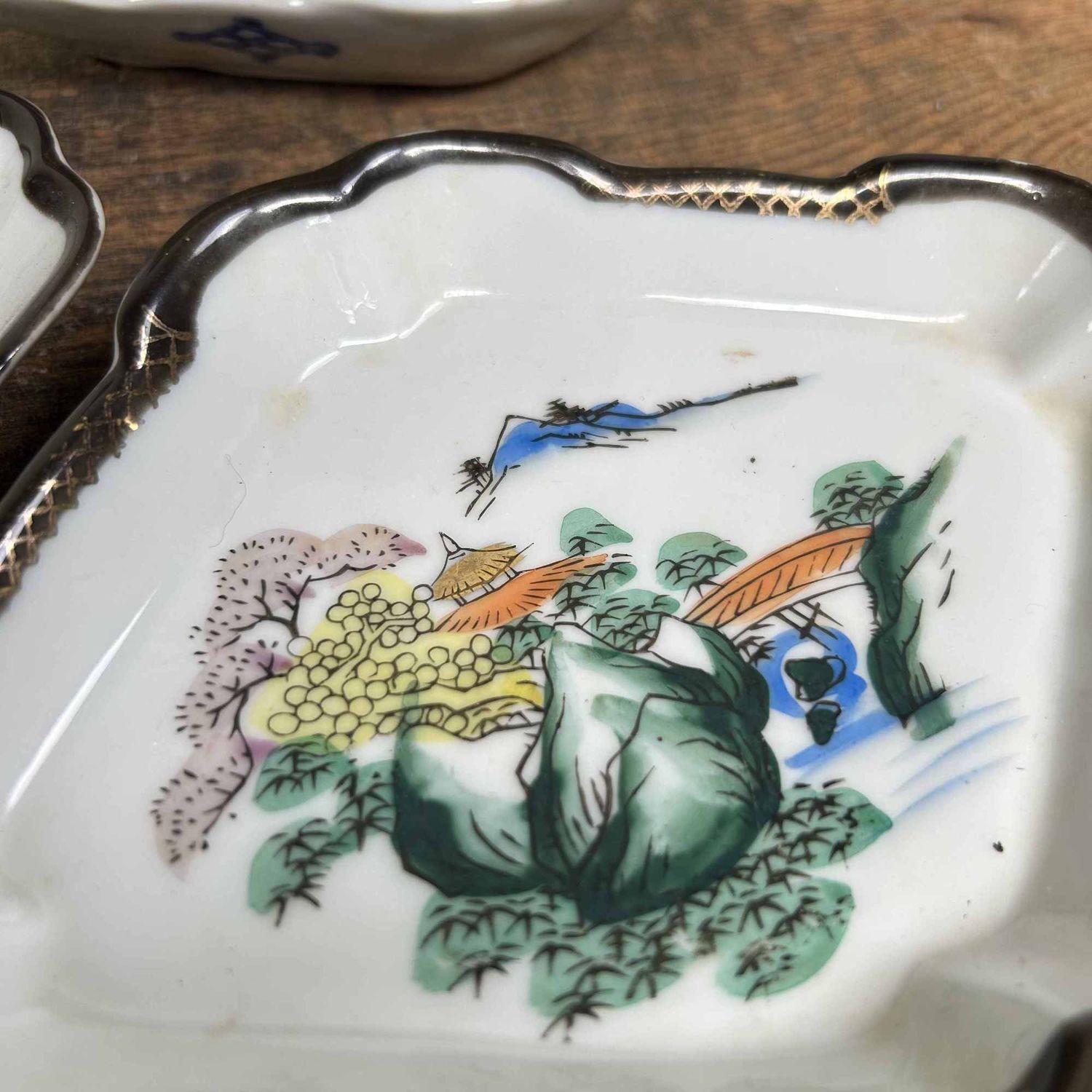 Handgeschilderd Porseleinen Schaal, Taishō-periode, Japan.