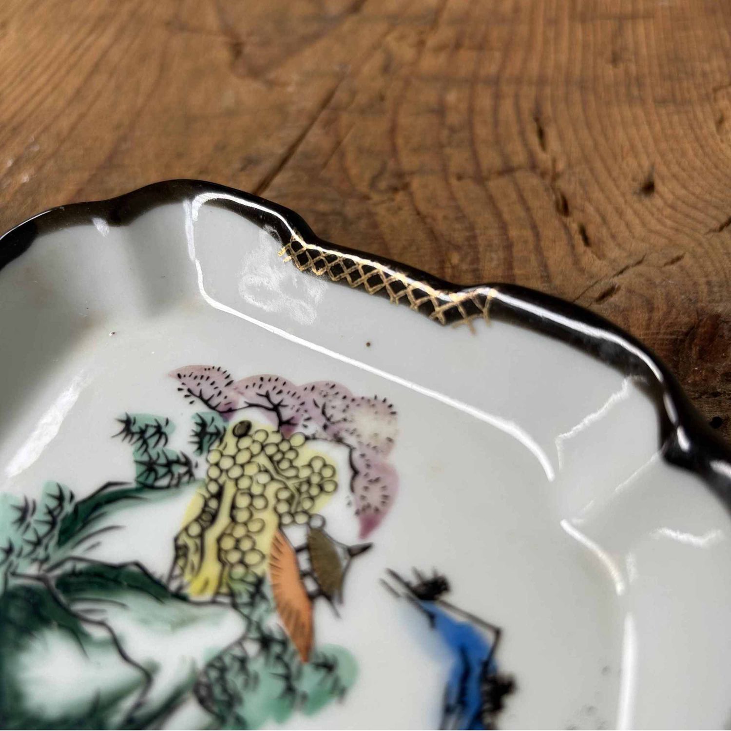 Handgeschilderd Porseleinen Schaal, Taishō-periode, Japan.