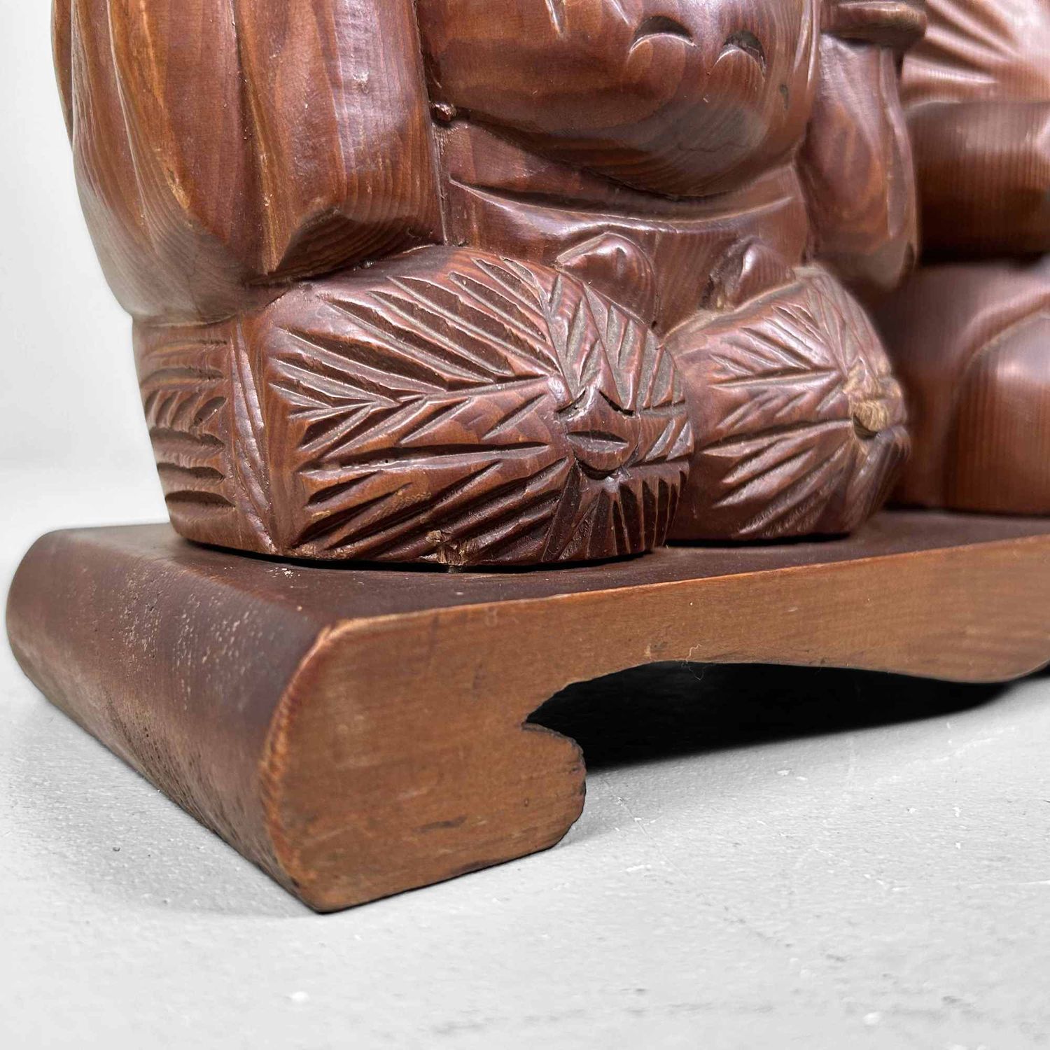 Houten Godenbeeld Ebisu en Daikoku, Shōwa-periode, Japan.