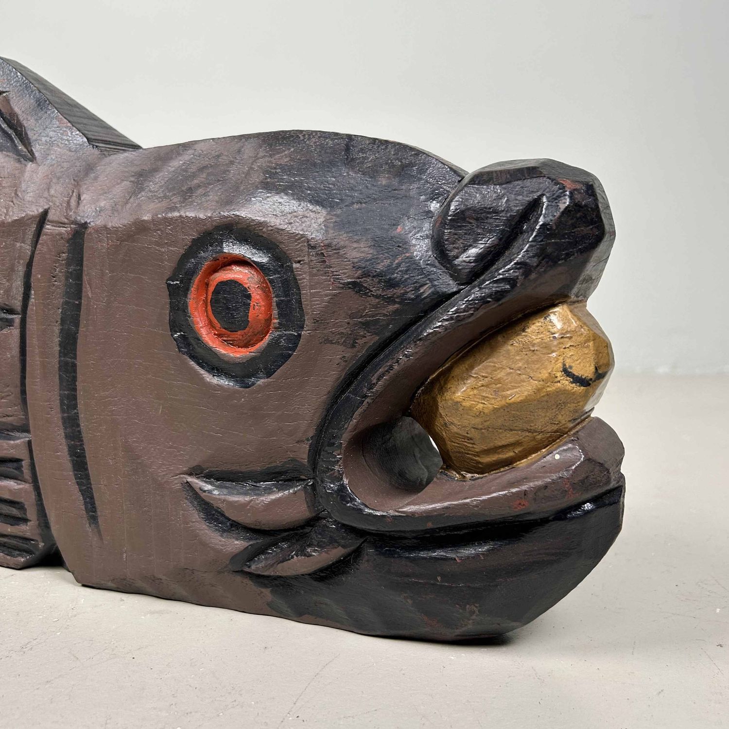 Mokugyo 木魚, Boeddhistische Houten Vis, Taishō-periode, Japan.
