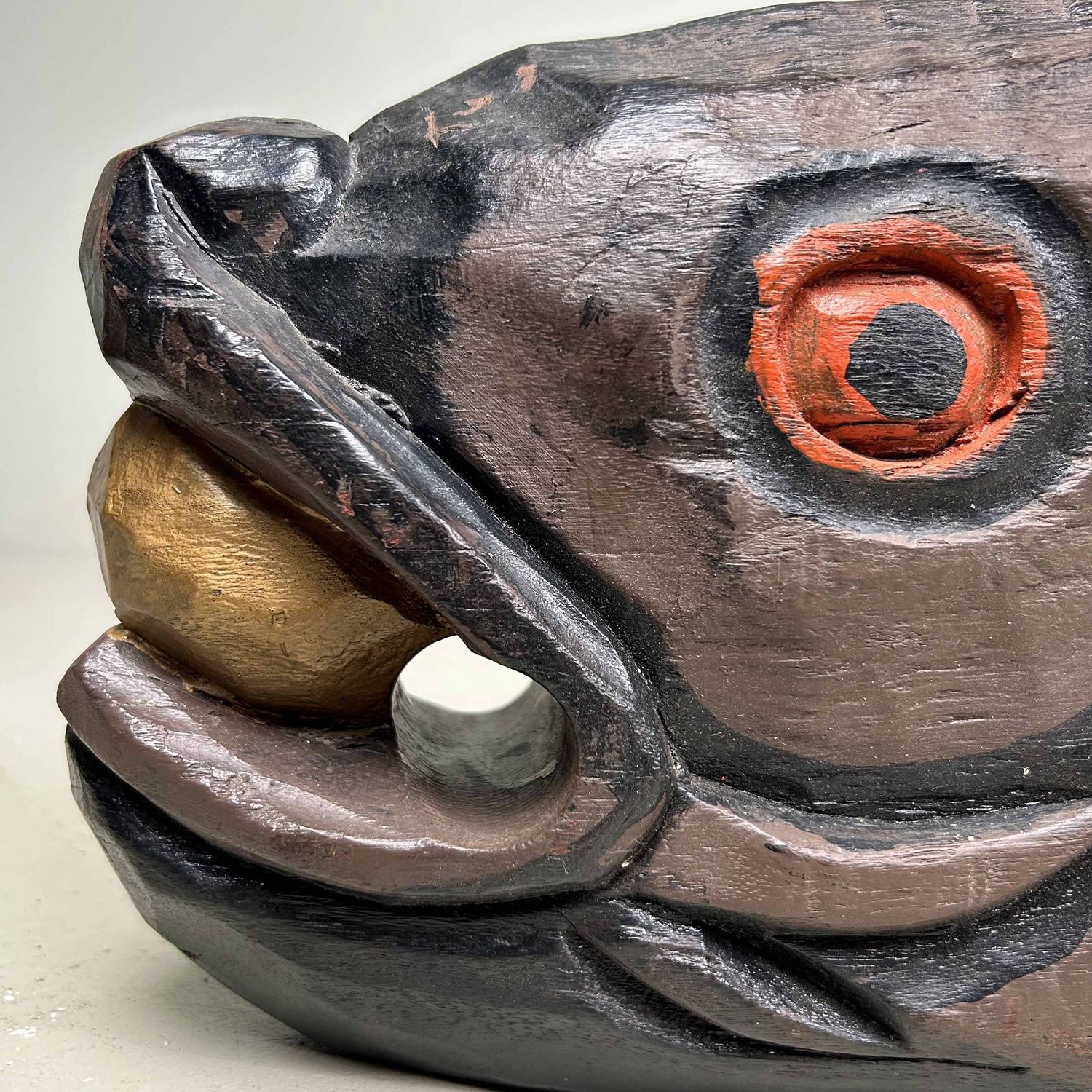 Mokugyo 木魚, Boeddhistische Houten Vis, Taishō-periode, Japan.