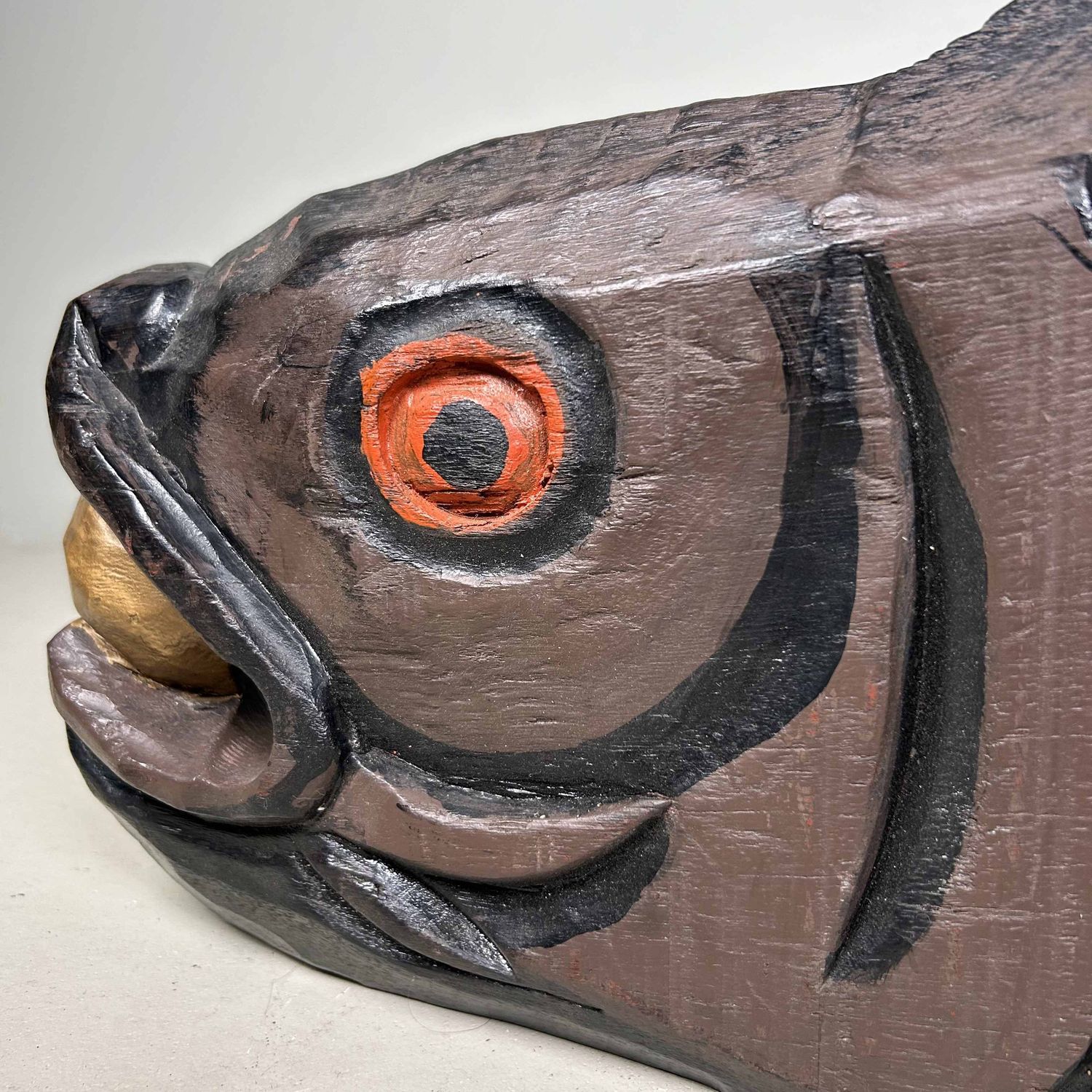Mokugyo 木魚, Boeddhistische Houten Vis, Taishō-periode, Japan.