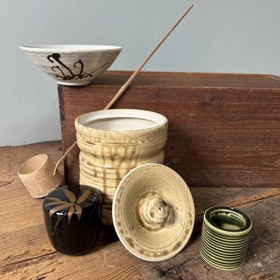 Japanese Chabako (茶箱), Tea Ceremony Set, Shōwa Period, Japan.
