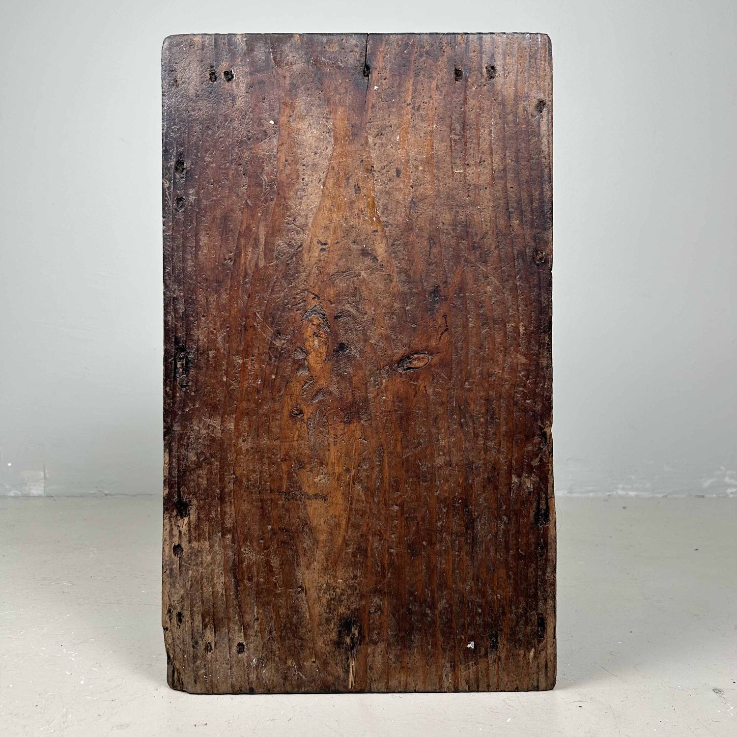 Antique Wooden Zenibako Temple Offering Box, Meiji Period, Japan.