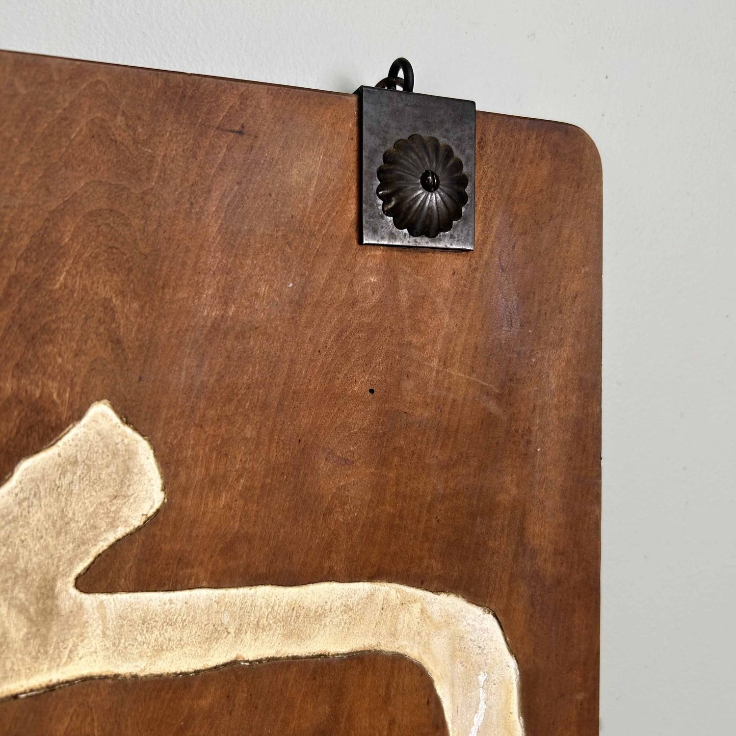 Japanese Wooden Calligraphy Wall Decor 尚道" (Shōdō), Thaisō Period.