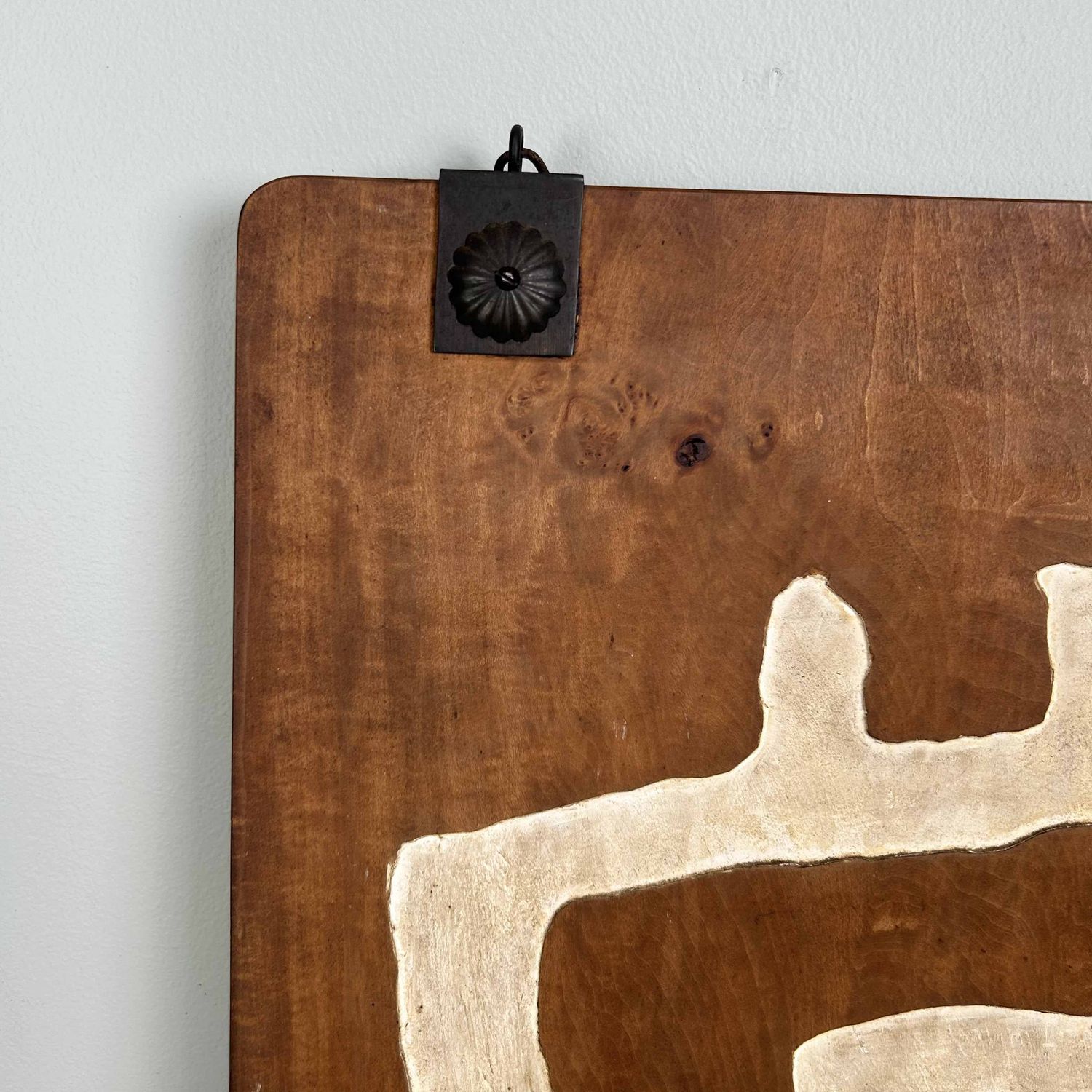 Japanese Wooden Calligraphy Wall Decor 尚道" (Shōdō), Thaisō Period.