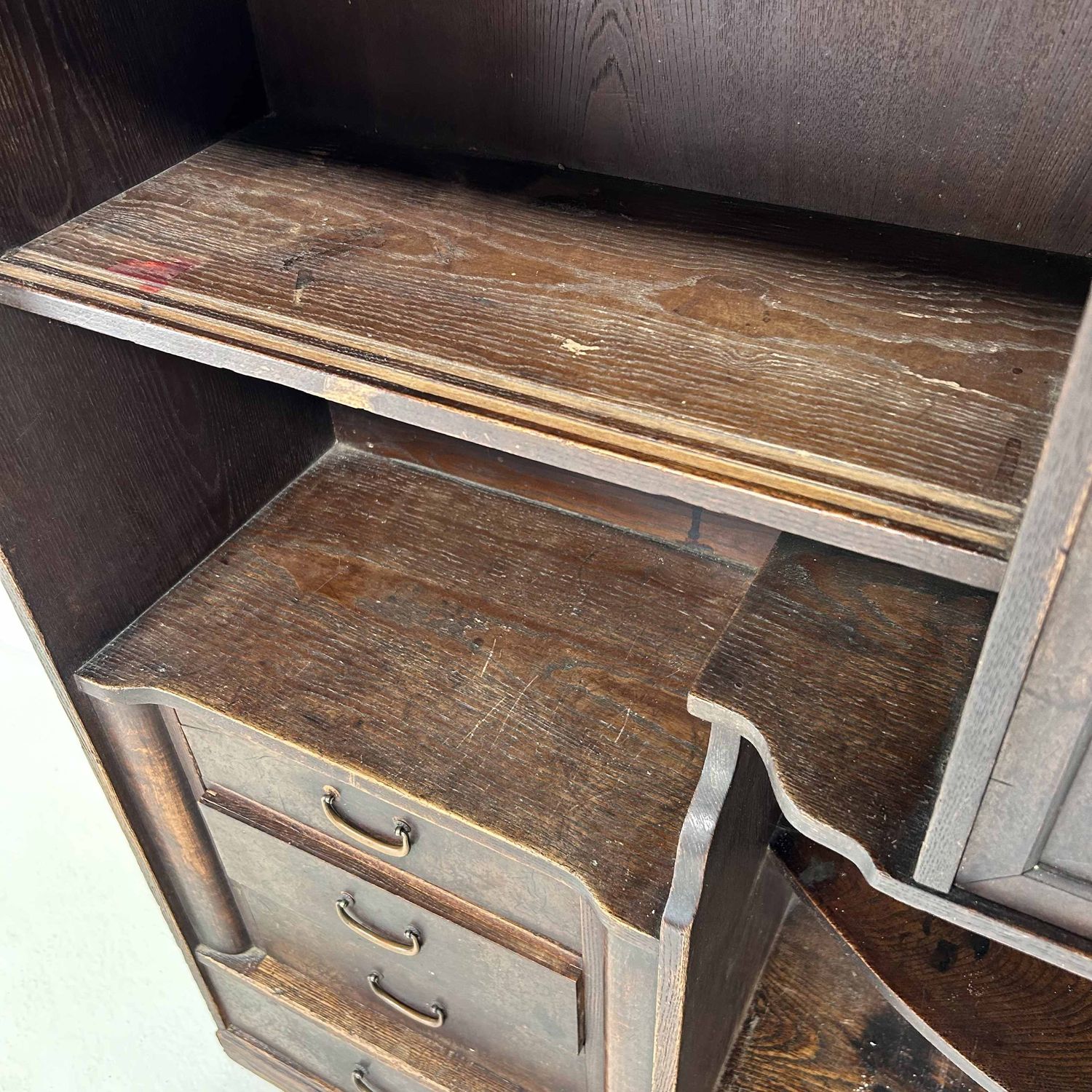 Traditionele Japanse 'Theeceremonie' Tansu, Etalagekast, Taishō-periode.