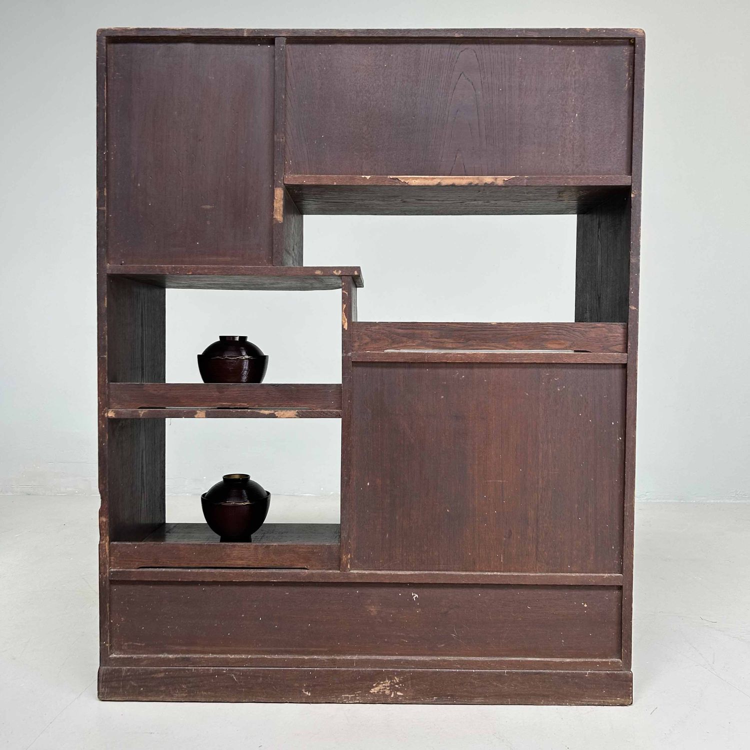 Traditionele Japanse 'Theeceremonie' Tansu, Etalagekast, Taishō-periode.
